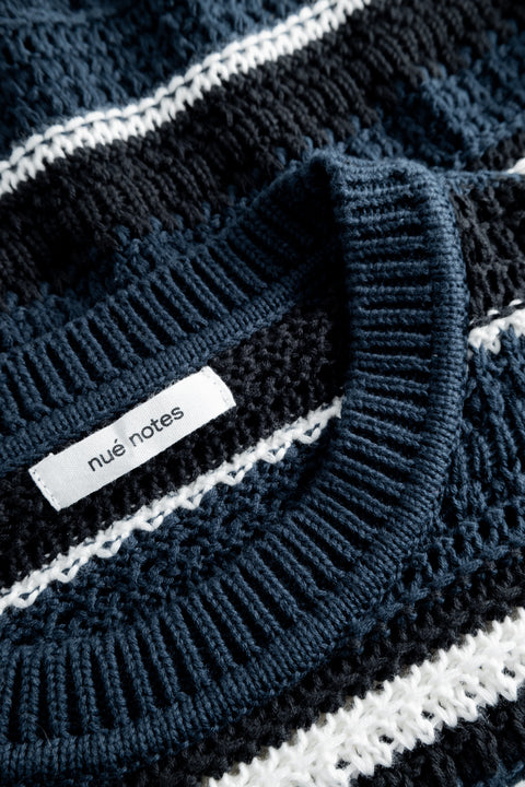 nué notes Waymond Knit Knitwear 484 Midnight Stripe
