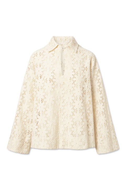 nué notes Ziggy Shirt Blouses 007 Egret