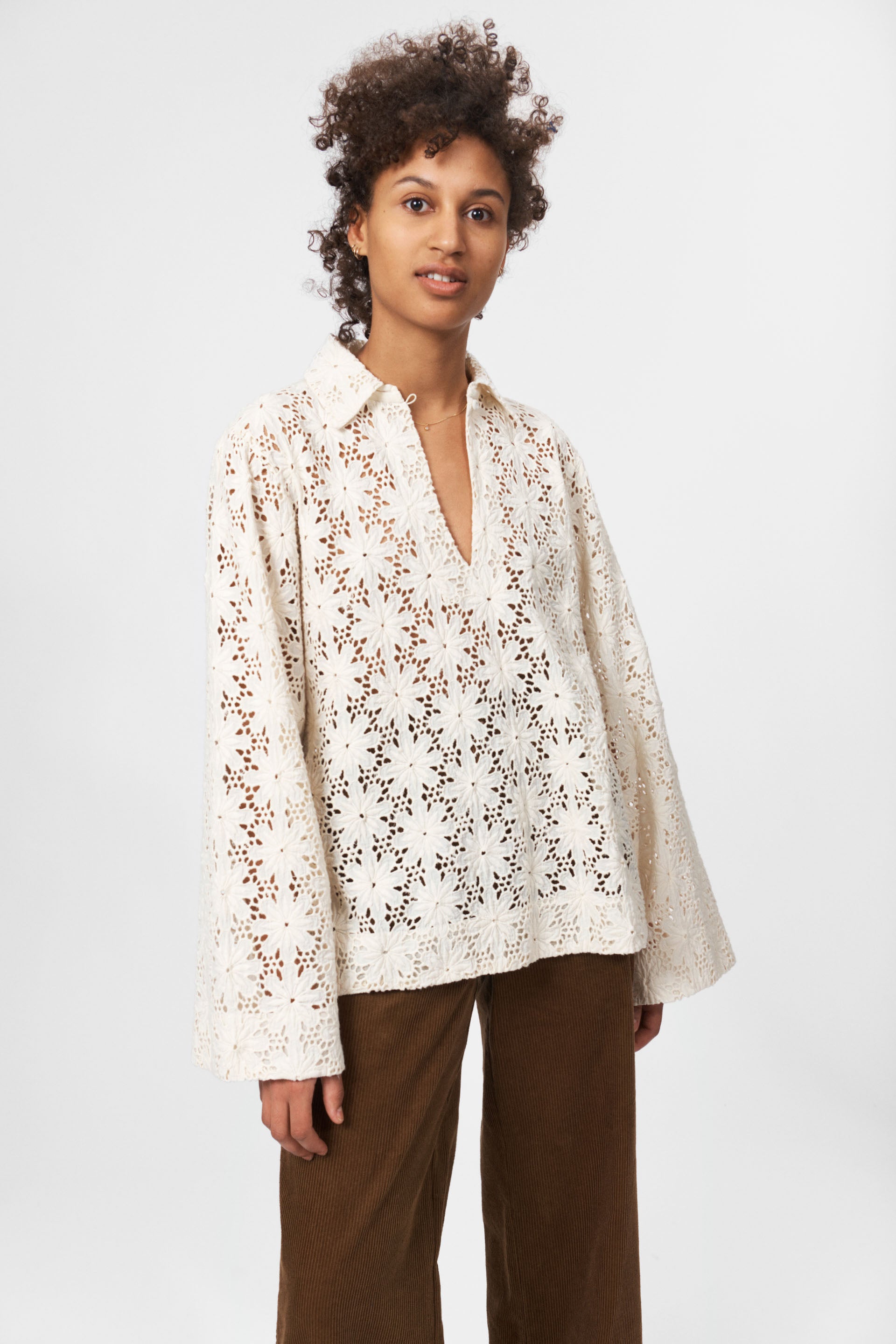 nué notes Ziggy Shirt Blouses 007 Egret