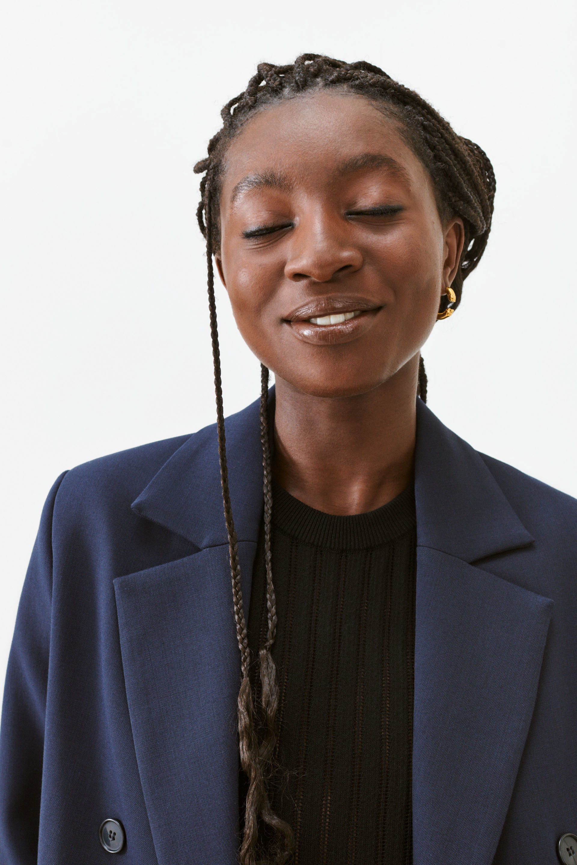nué notes Belma Blazer - Navy Outerwear 499 Navy