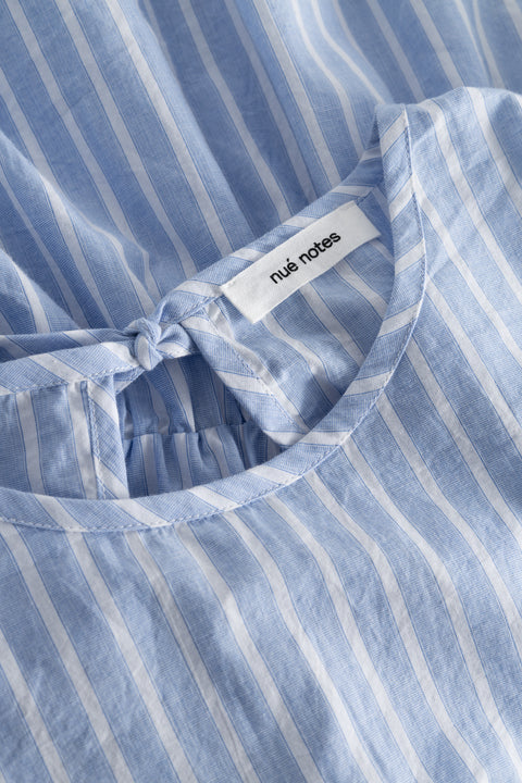nué notes Brennen Blouse - Blue Stripe Blouses 494 Blue Stripe