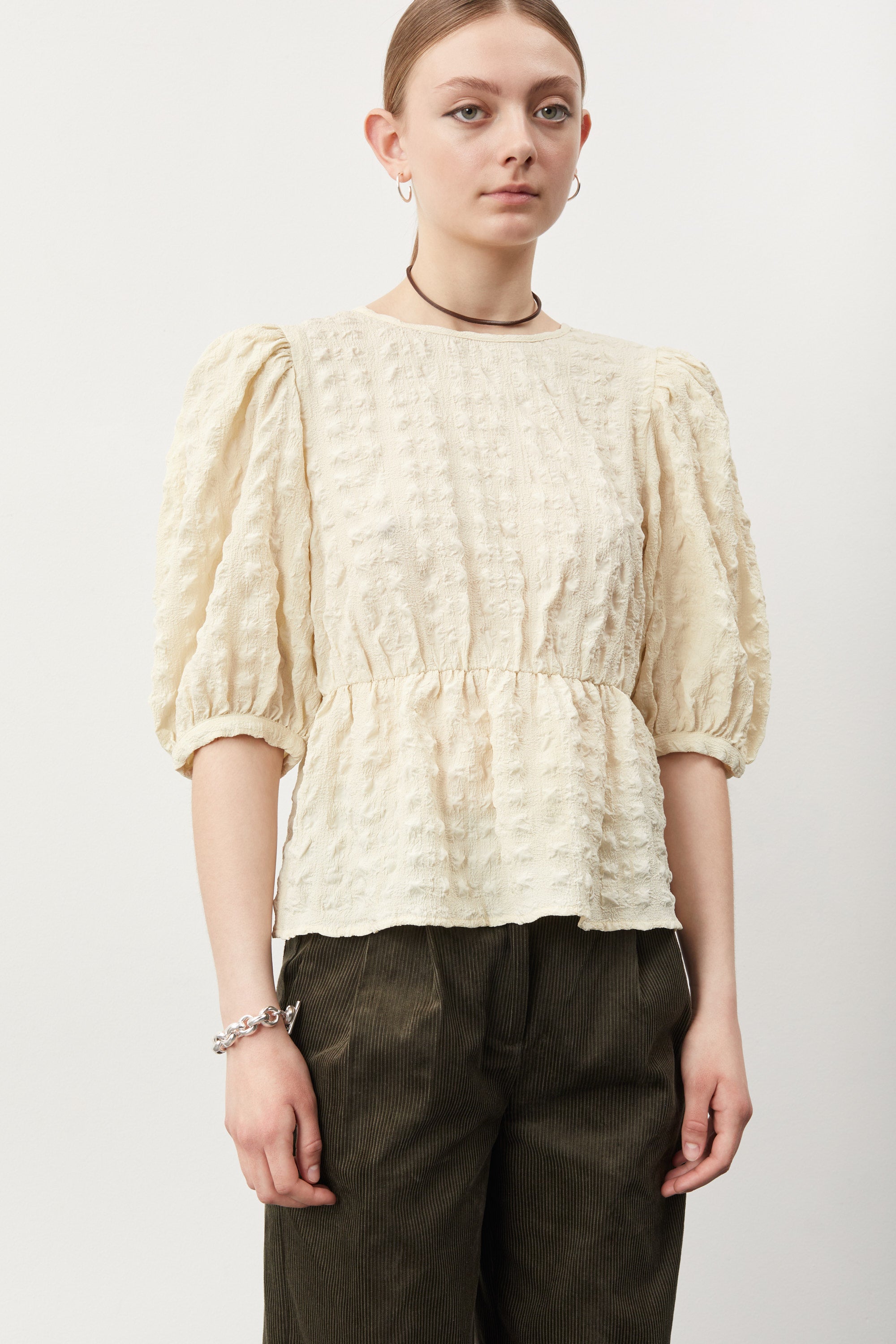 nué notes Brennen Blouse - Creme Blouses Creme