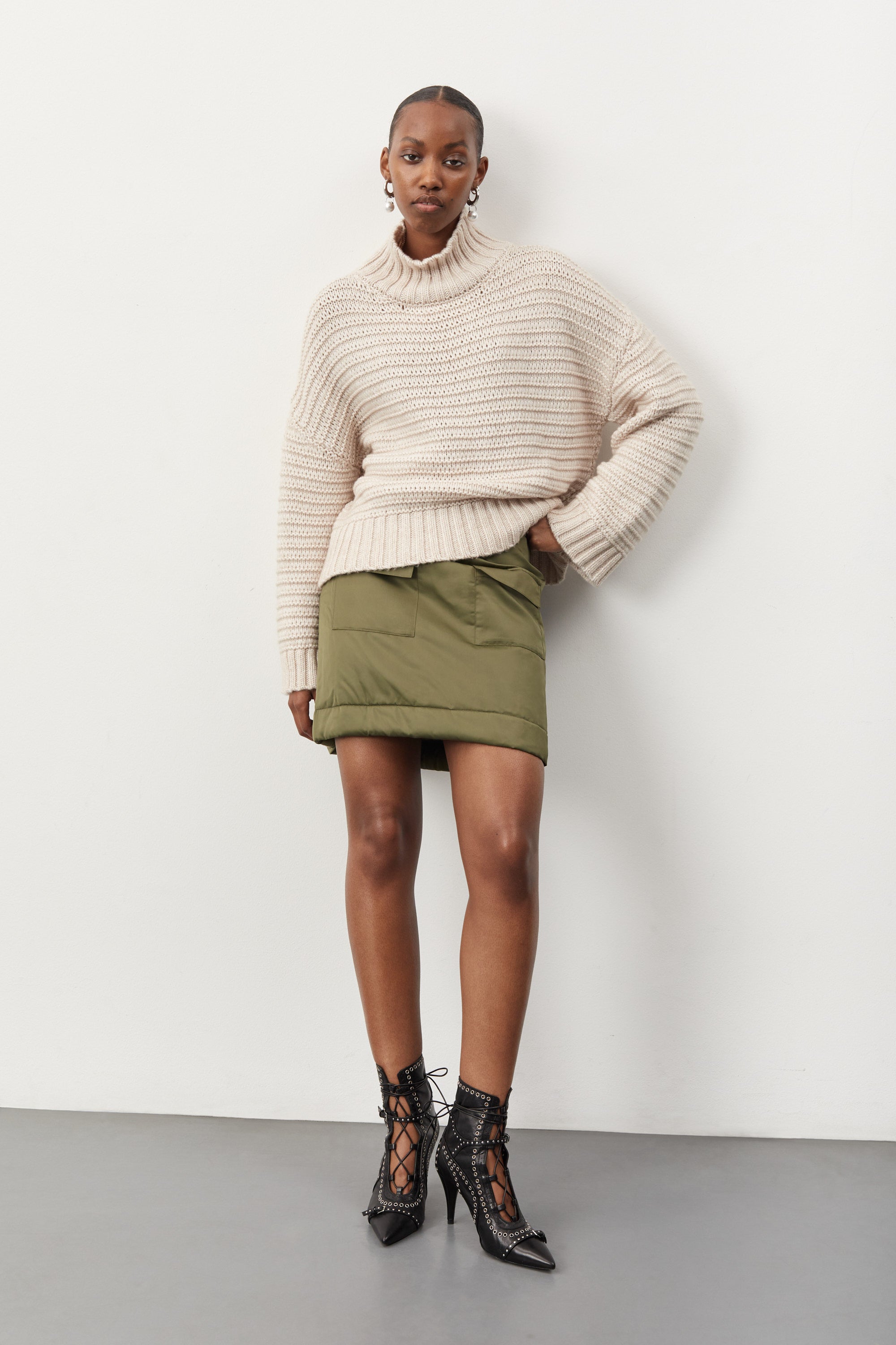 nué notes Herlof Skirt - Army Skirts 641 Army