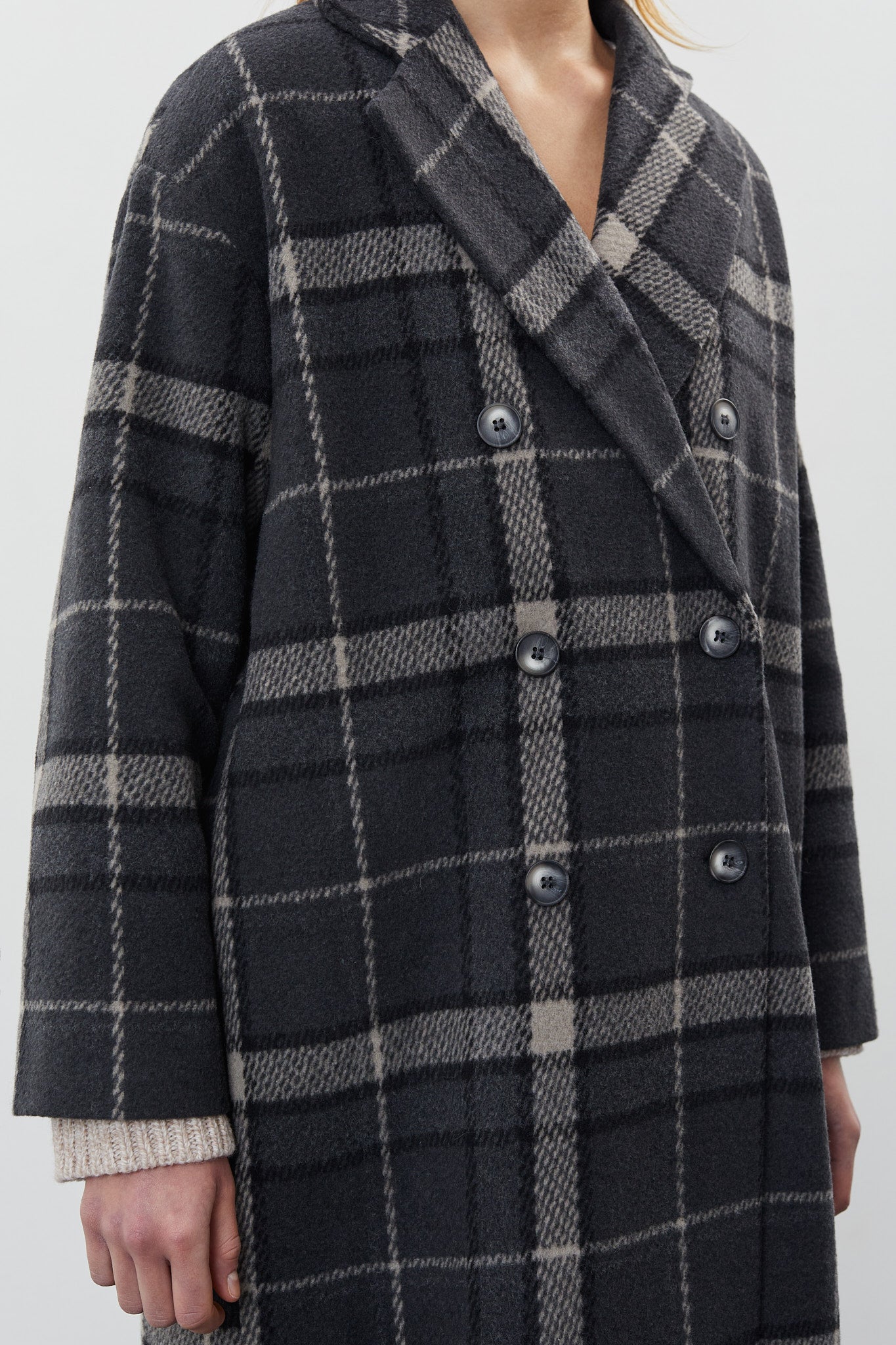 nué notes Kean Coat - Warm Grey Outerwear 049 Warm Grey
