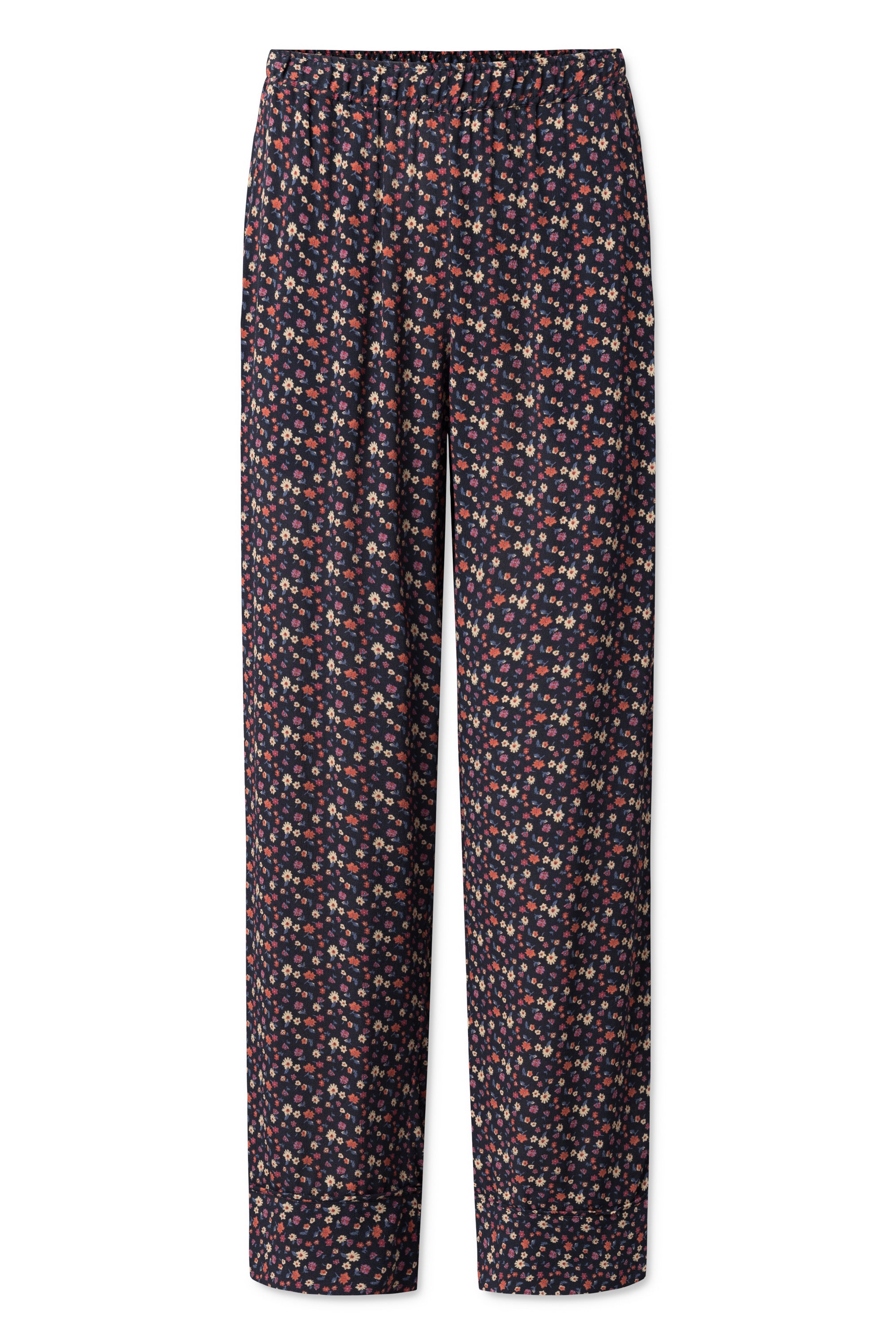 nué notes Pablo Pants - Black Flowered  040 MULTI BLACK