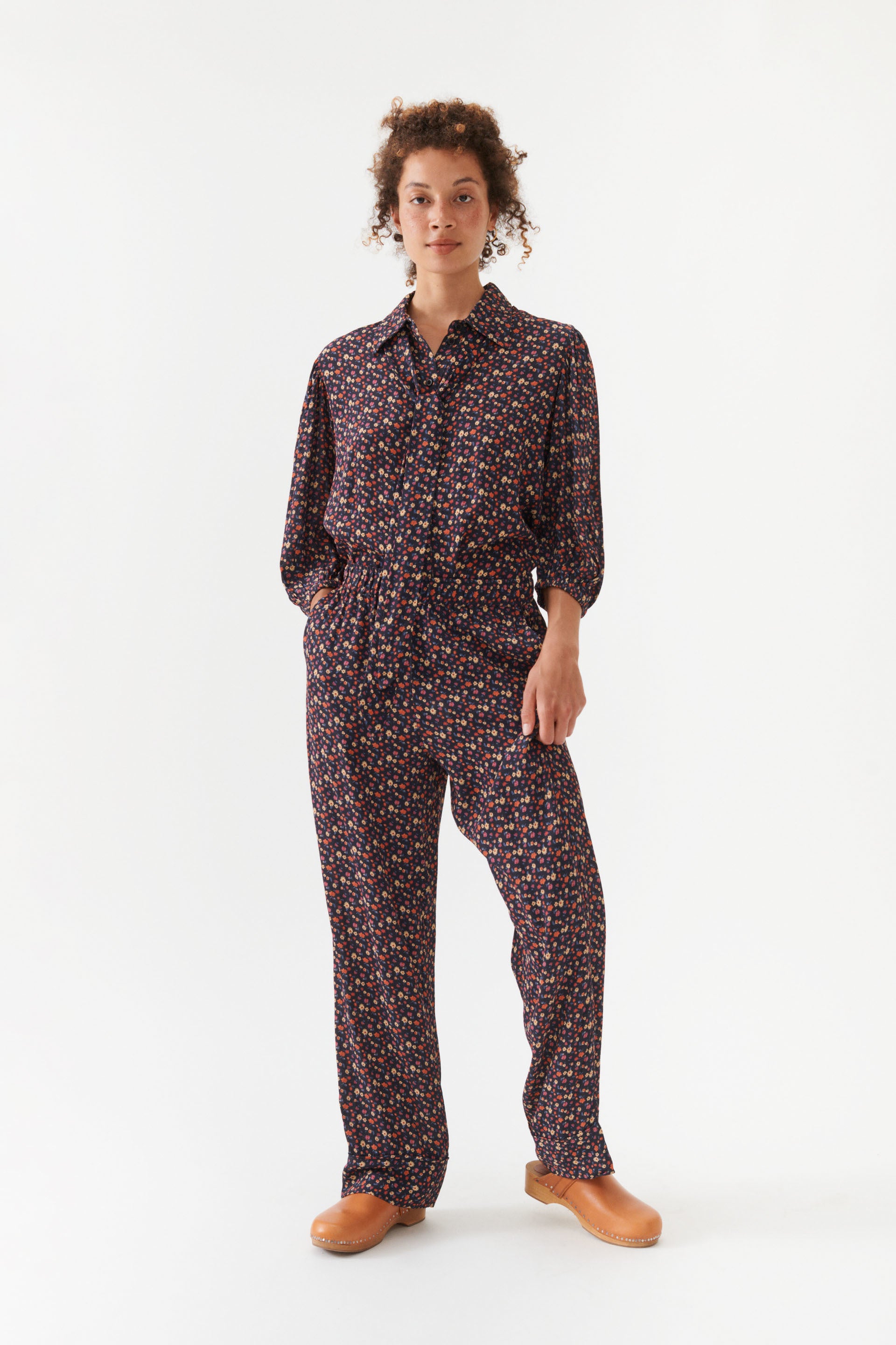 nué notes Theo Shirt - Multi Black Shirts 040 MULTI BLACK