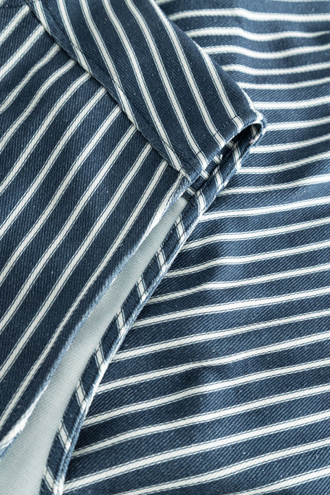 nué notes Vesper Vest - Dark Blue Stripe VEST 495 DARK BLUE STRIPE