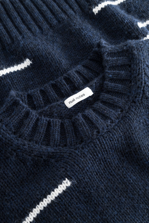 nué notes Viggo Pullover - Navy Tofu KNITWEAR 938 NAVY TOFU