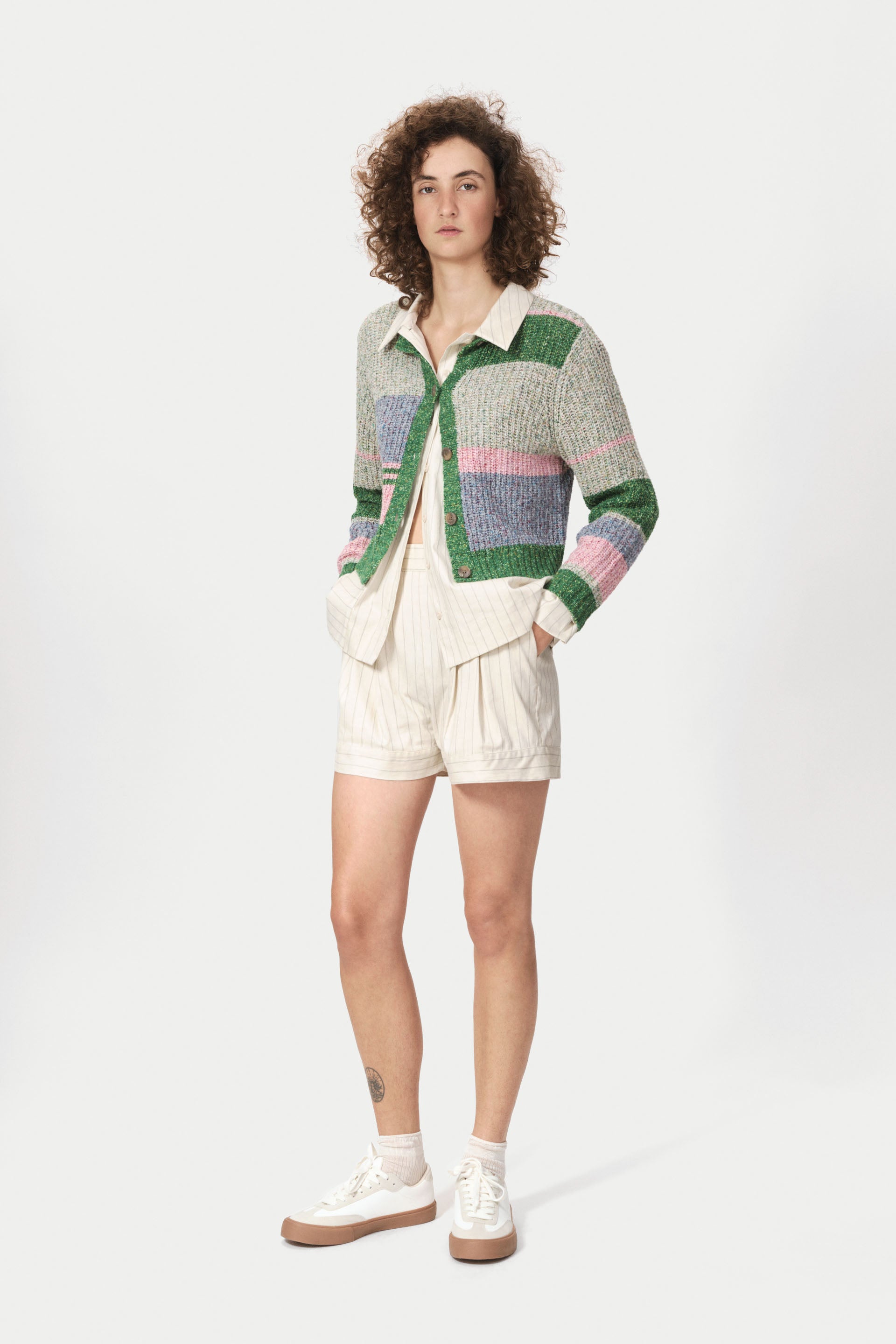 nué notes Agadir Cardigan Knitwear 964 Multi Color Patches
