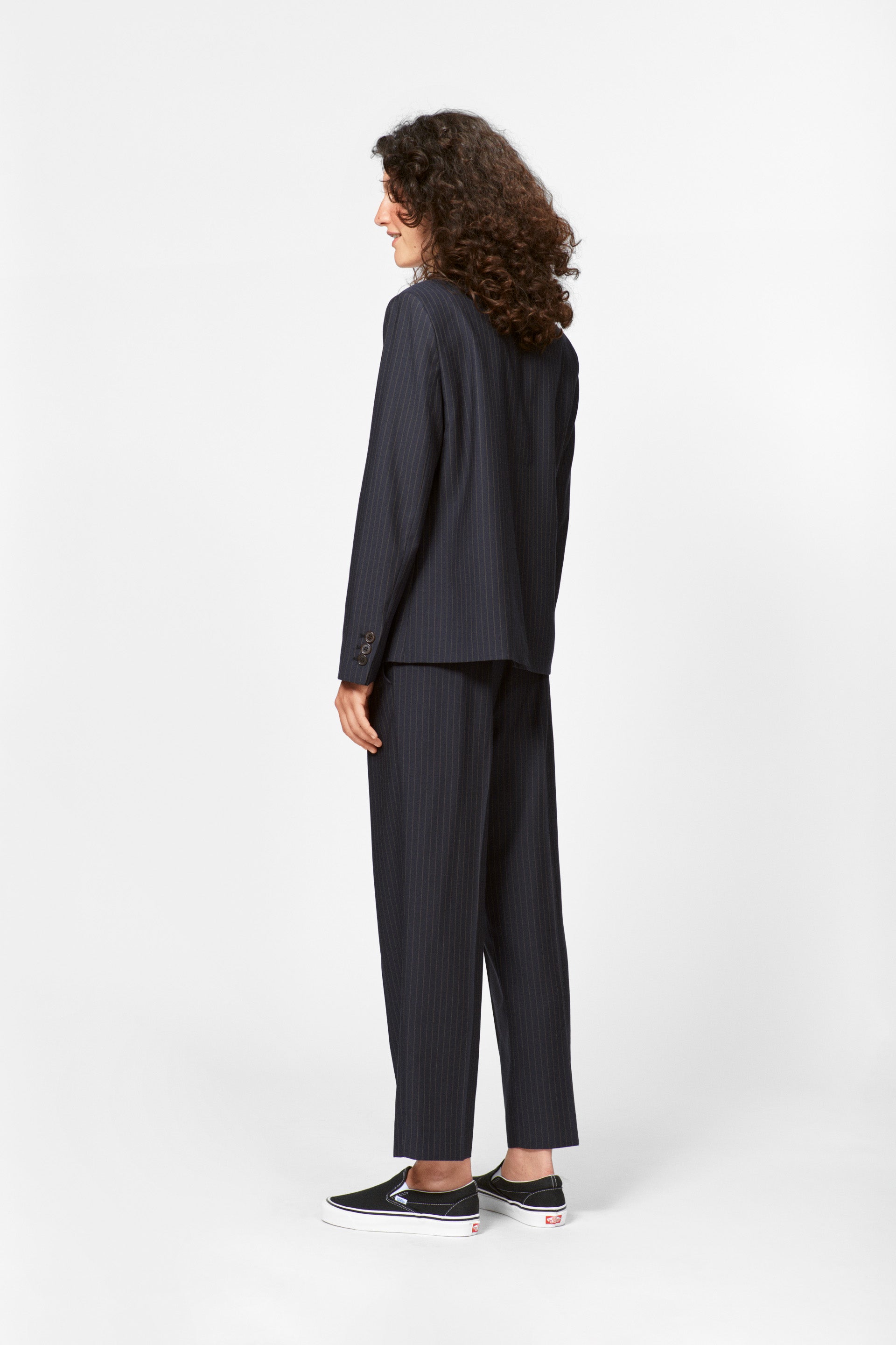 nué notes Alva Pants PANTS 940 Black Caramel Stripe