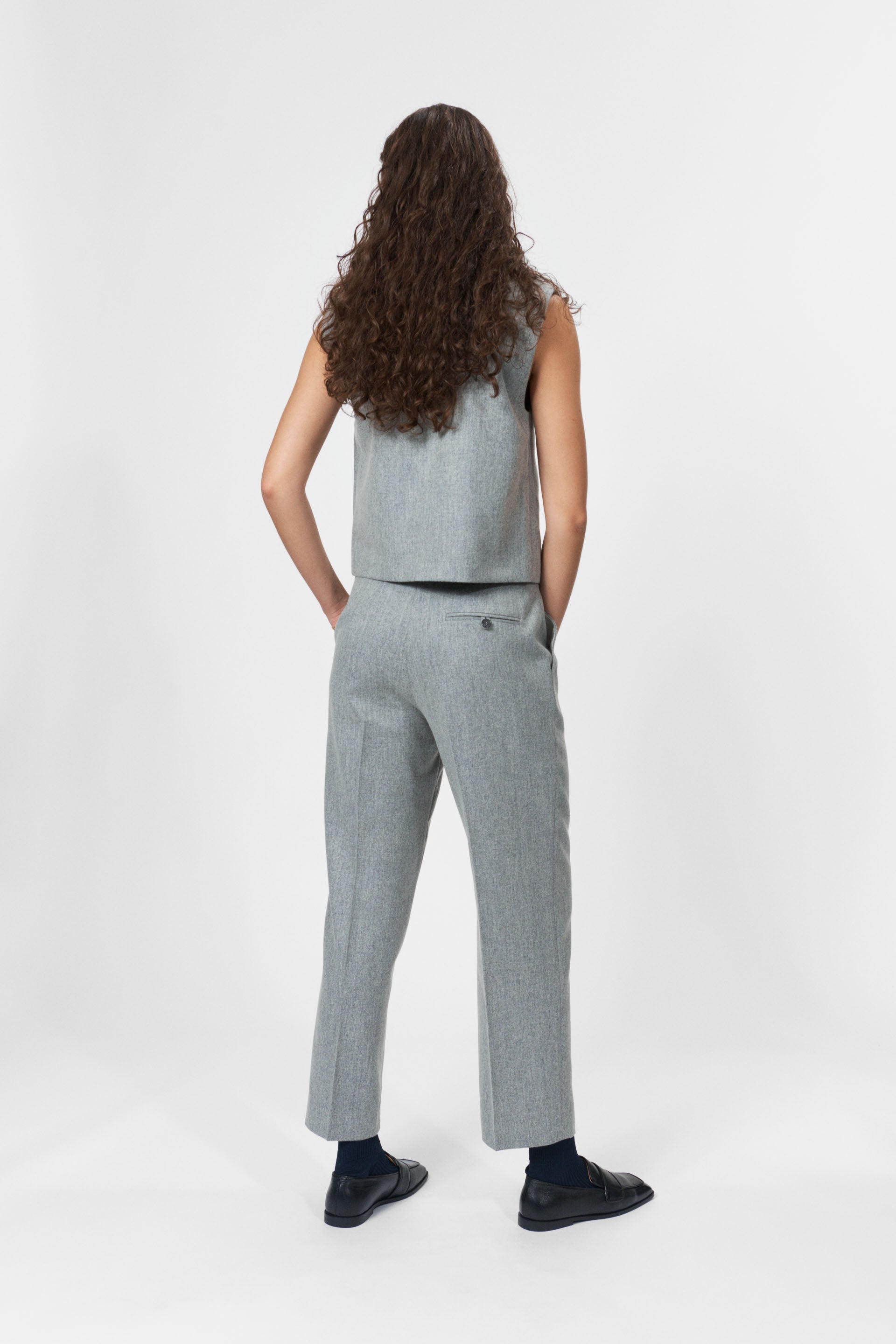 nué notes Alva Pants Pants 819 Grey Melange