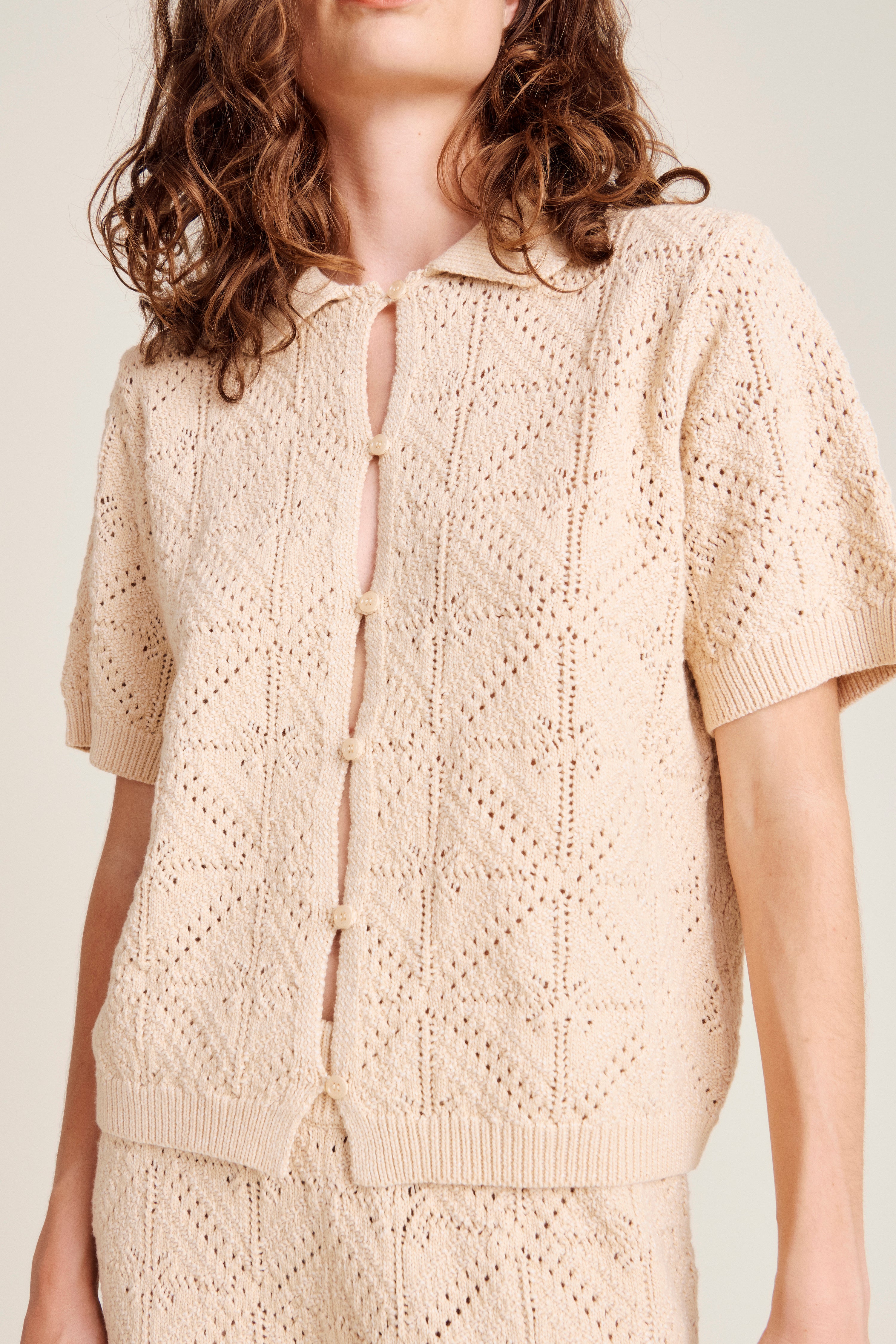 nué notes Anaco Shirt Shirt 104 Beige