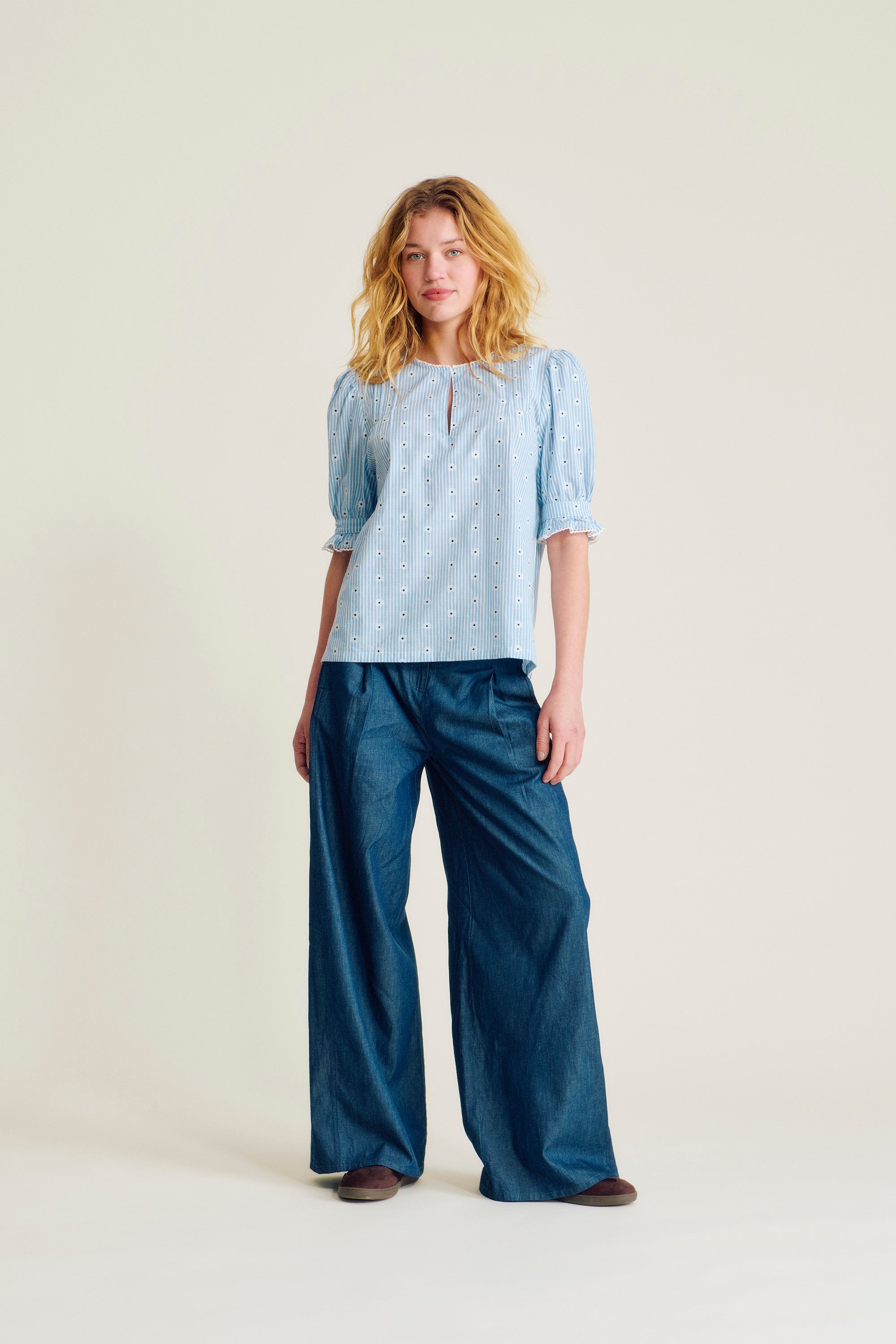 nué notes Anchorage Blouse Blouse 573 Daisy Blue