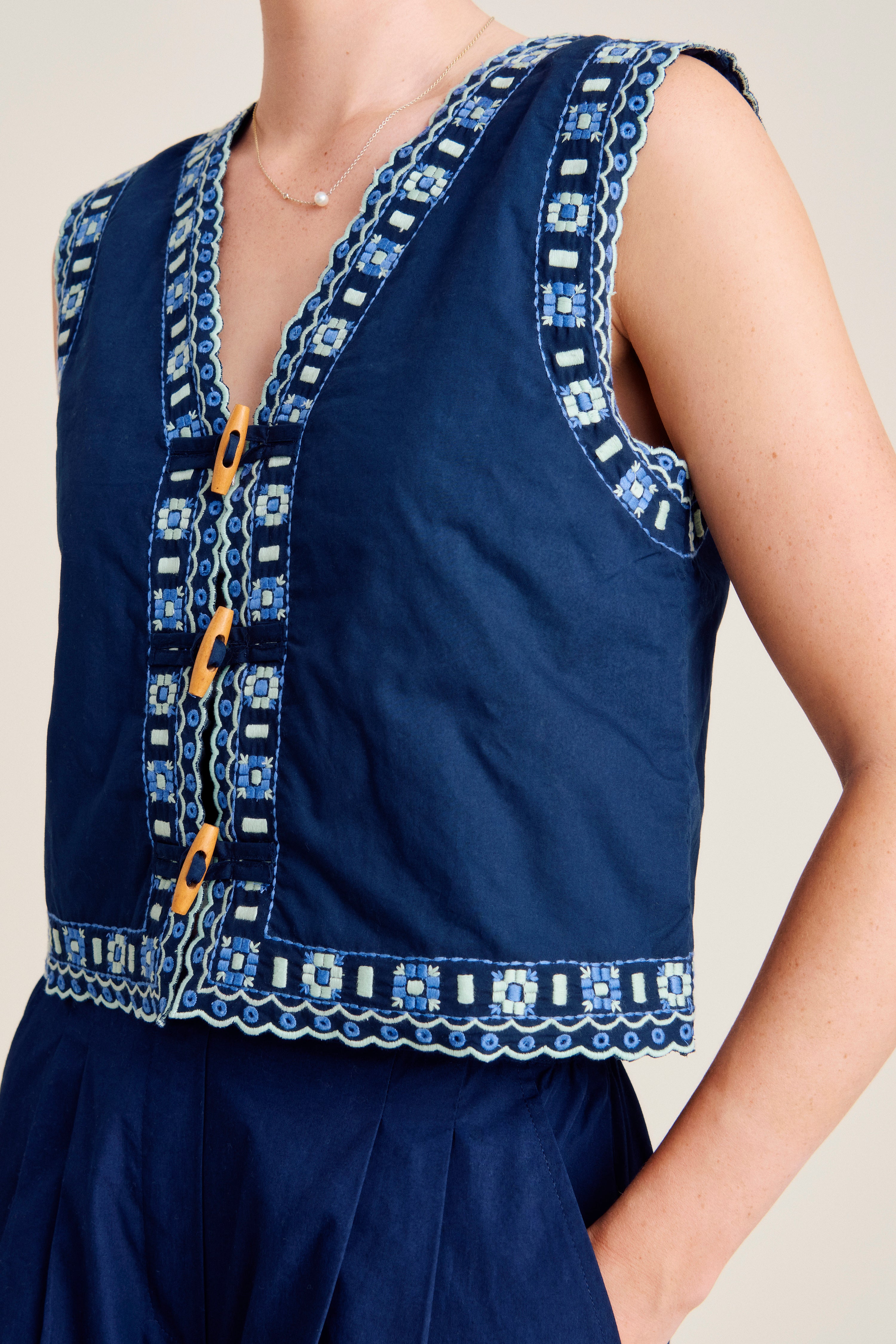 nué notes Araya Vest Vest 499 Navy