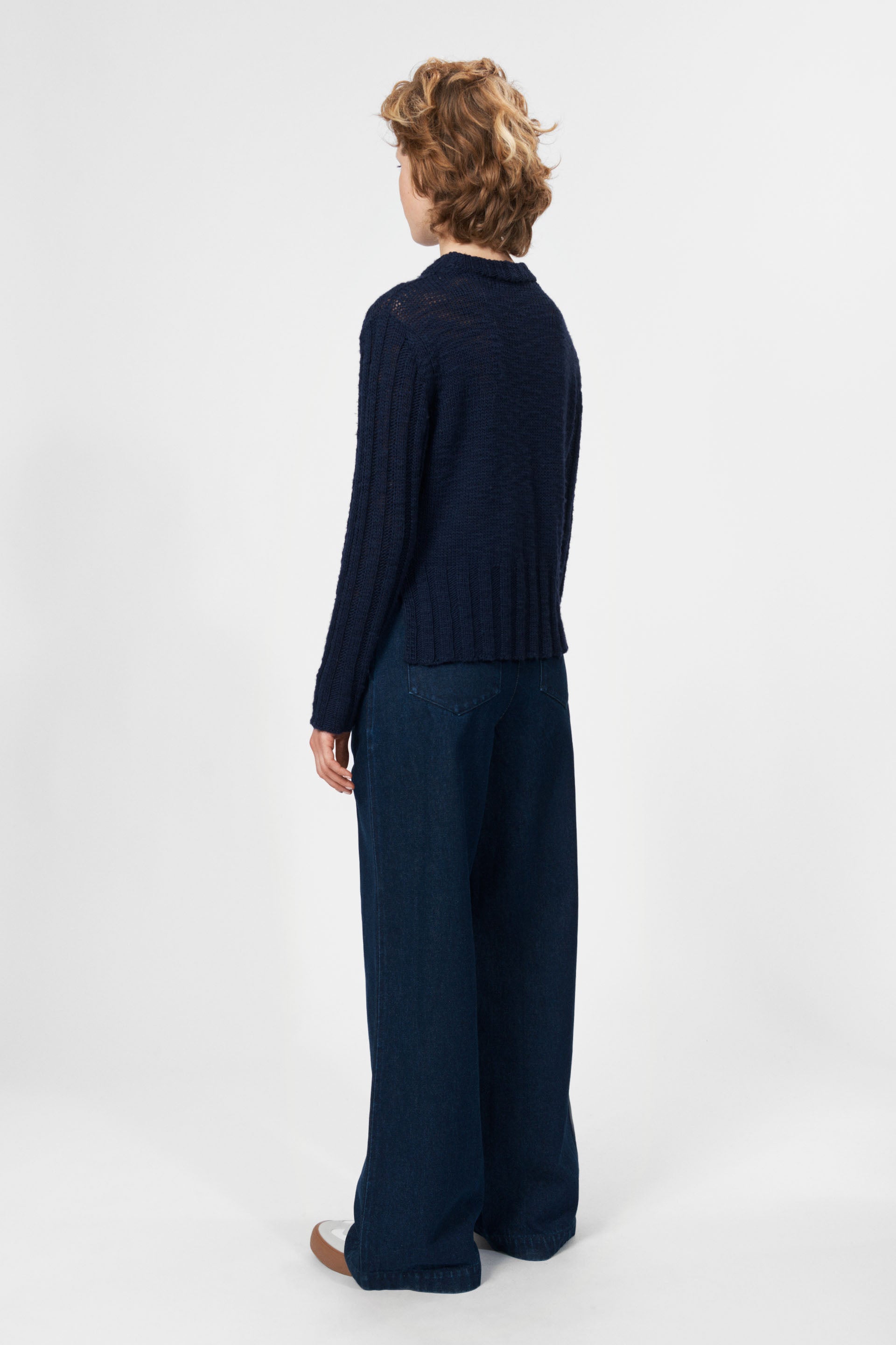 nué notes Axel Crewneck KNITWEAR 499 Navy