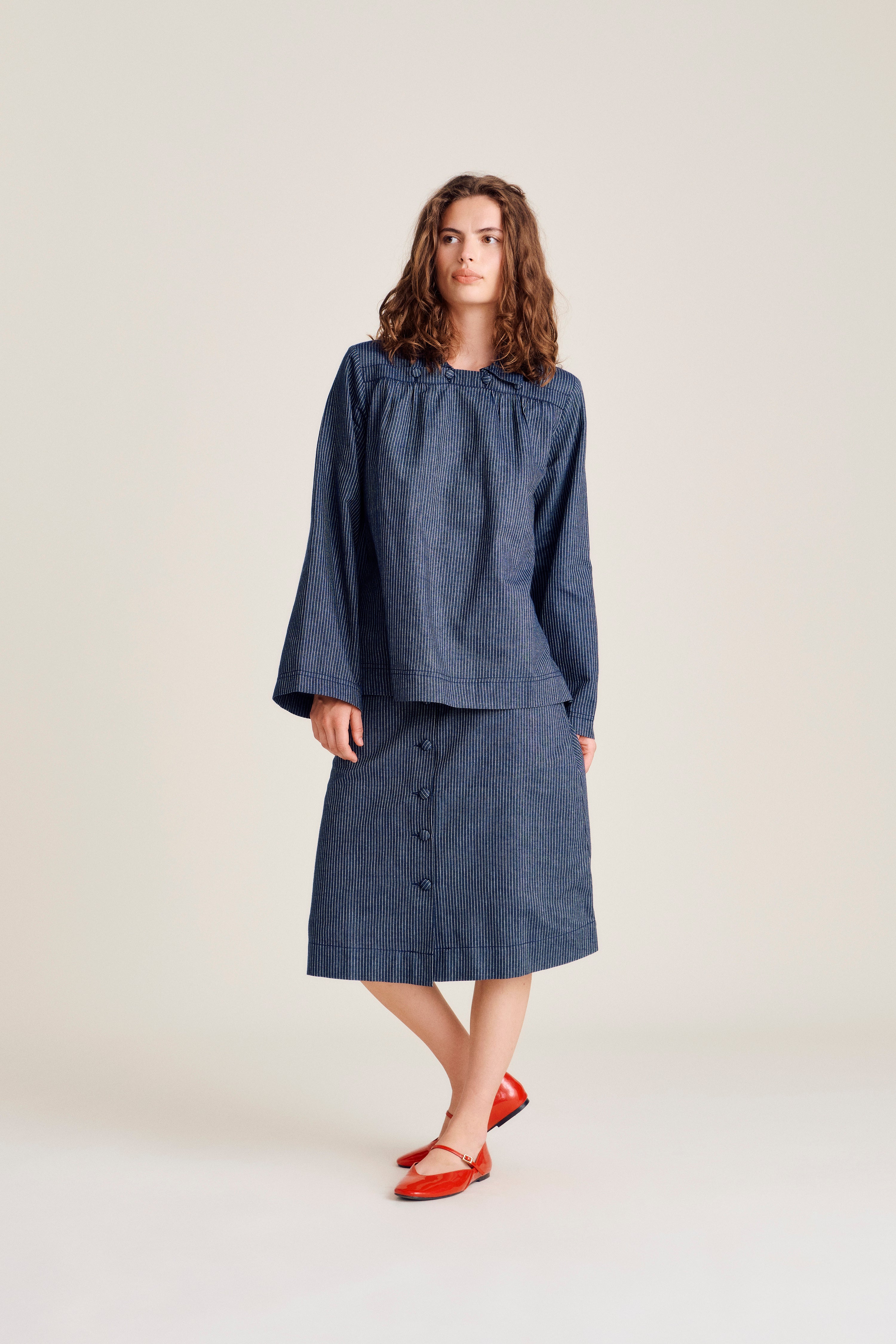 nué notes Barinas Blouse Blouses 499 Navy