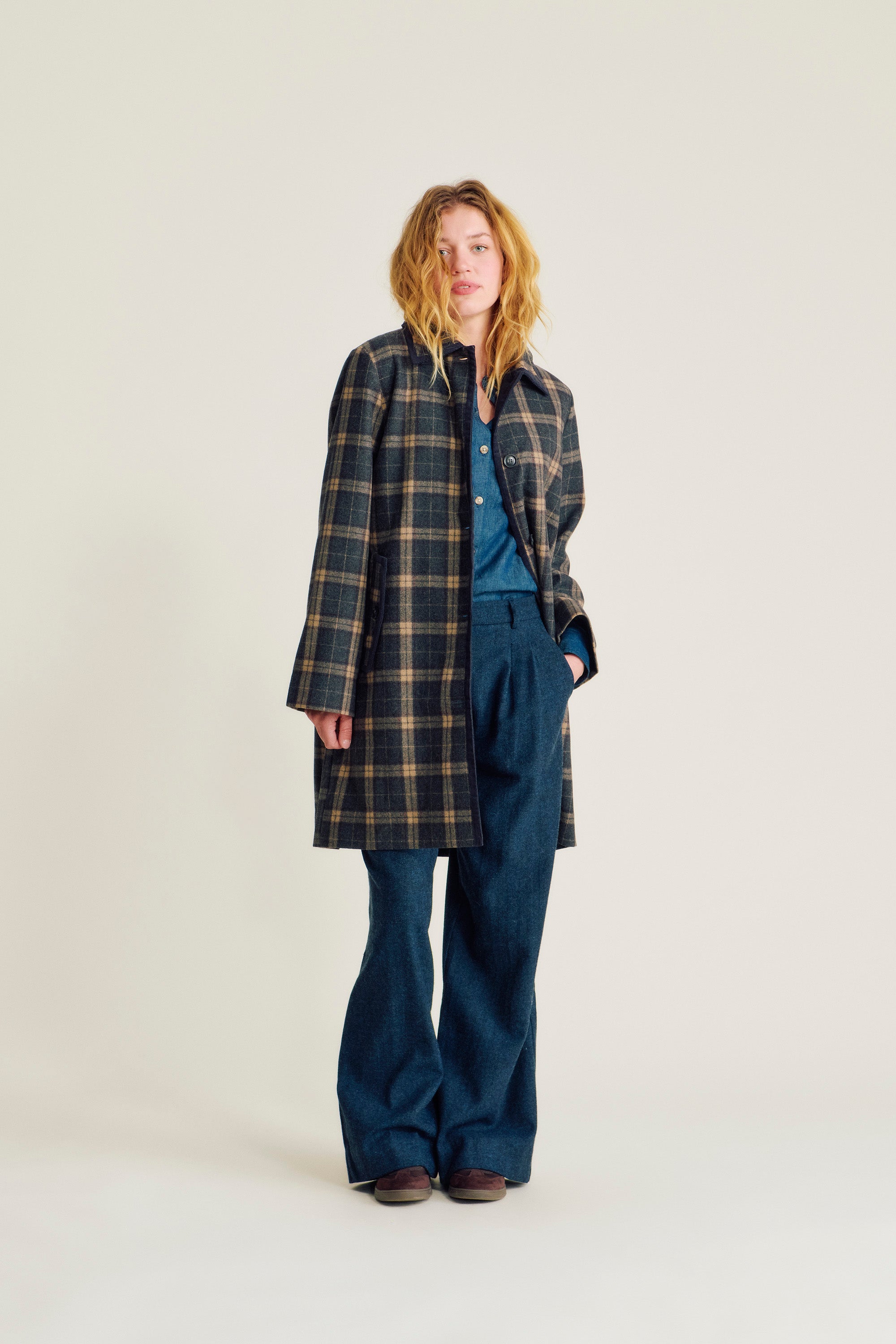 nué notes Barrow Coat Coat 966 Fall Multi Check