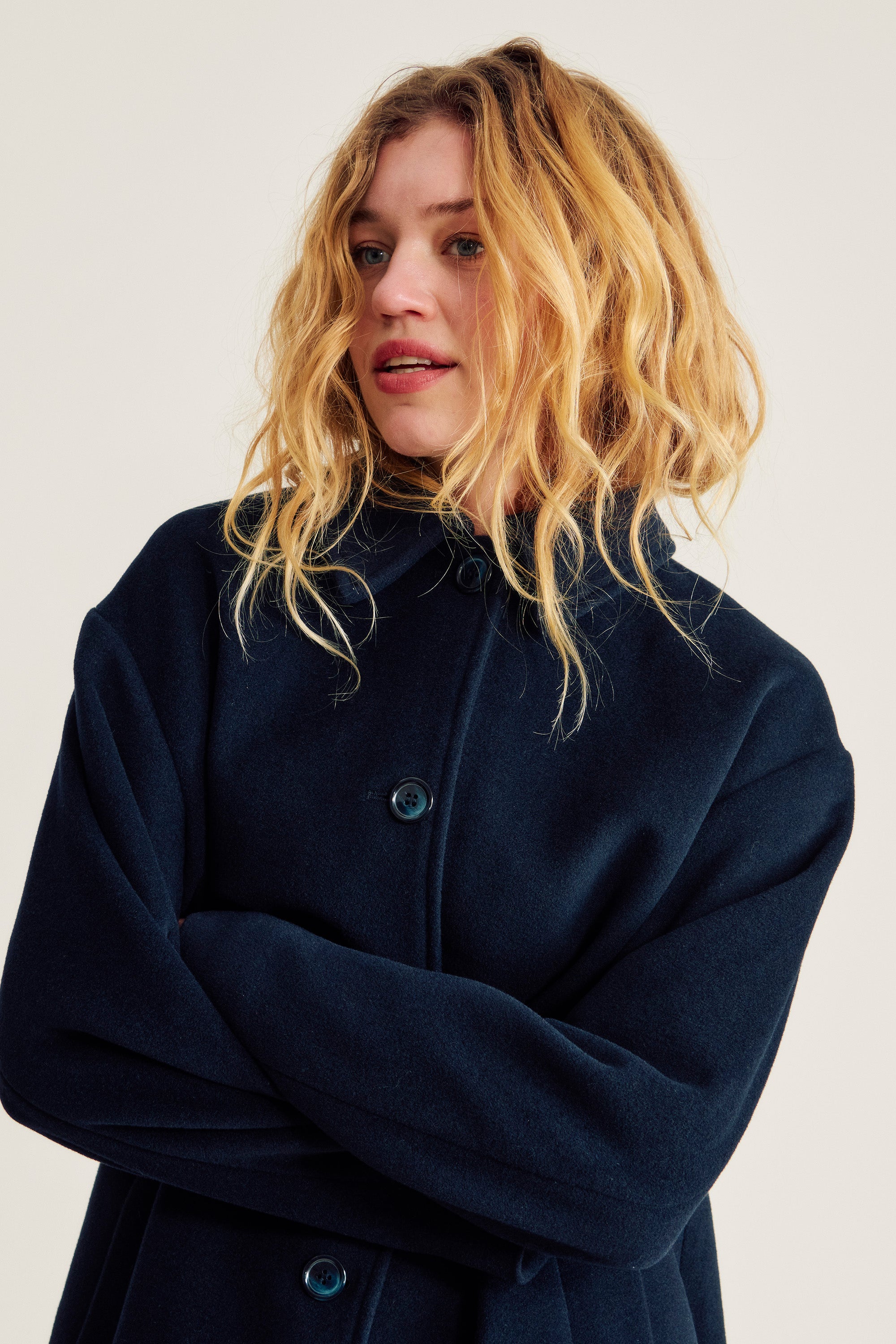 nué notes Basim Coat Coat 499 Navy