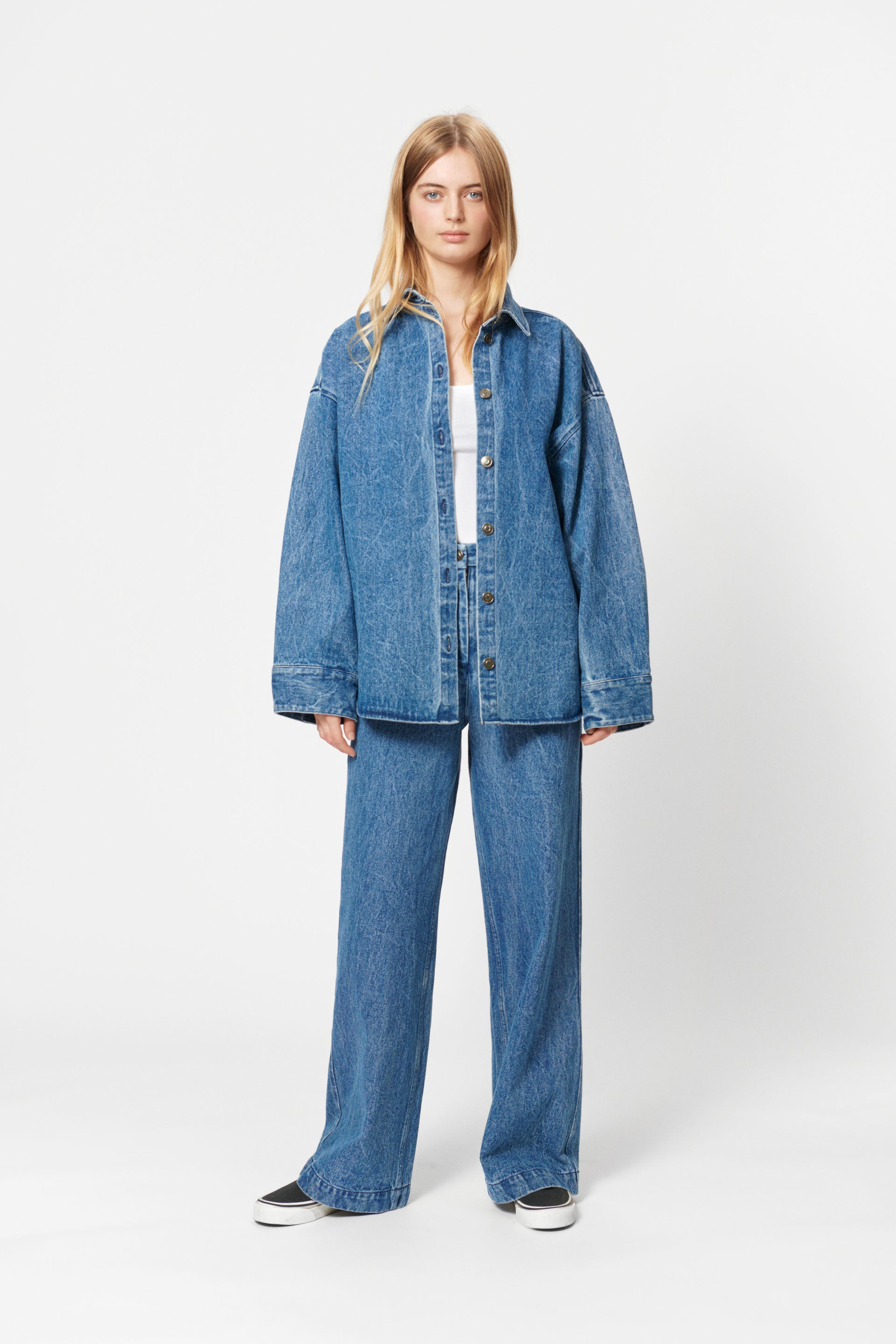 nué notes Bayonne Shirt Shirts 406 Denim Blue