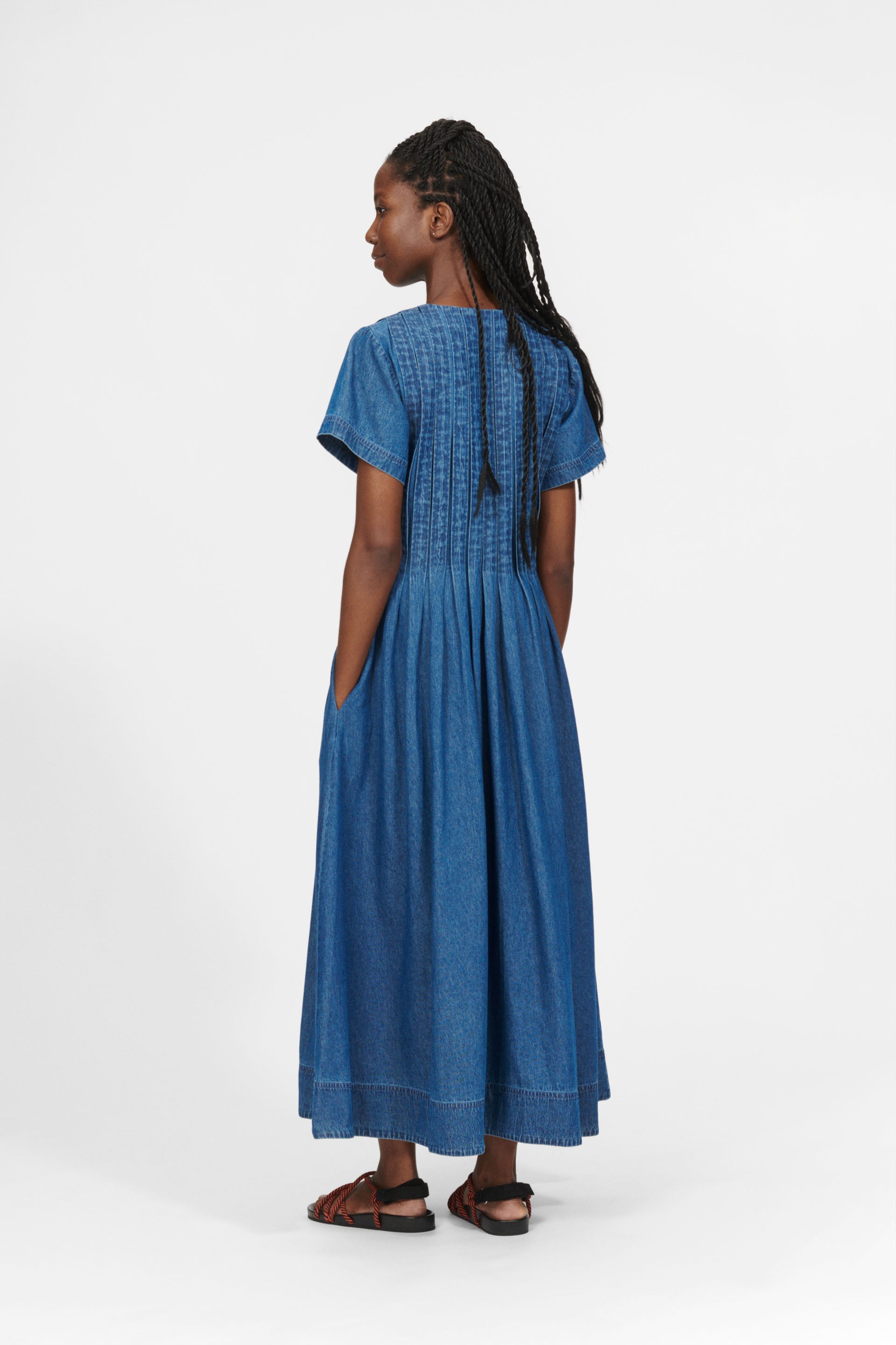 nué notes Belize Dress DRESSES 406 Denim Blue