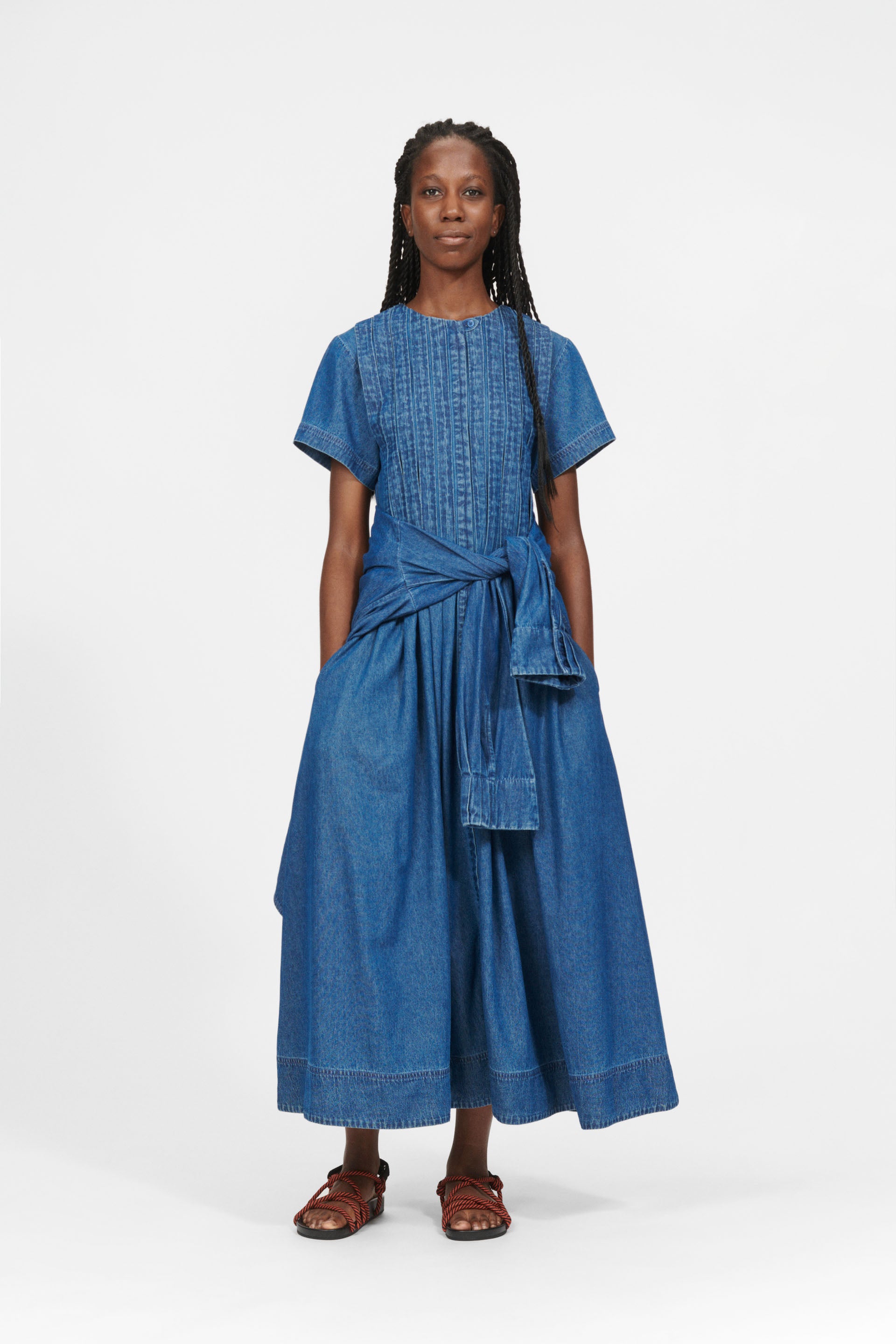 nué notes Belize Dress DRESSES 406 Denim Blue