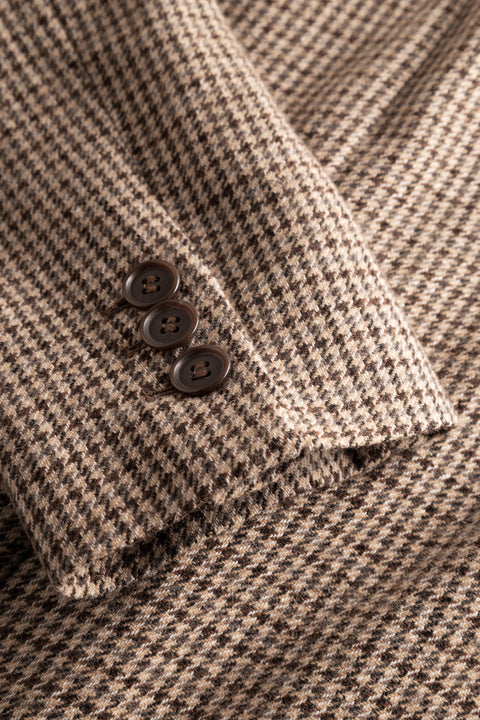 nué notes Belma Blazer - Brown Check Outerwear 700 Brown