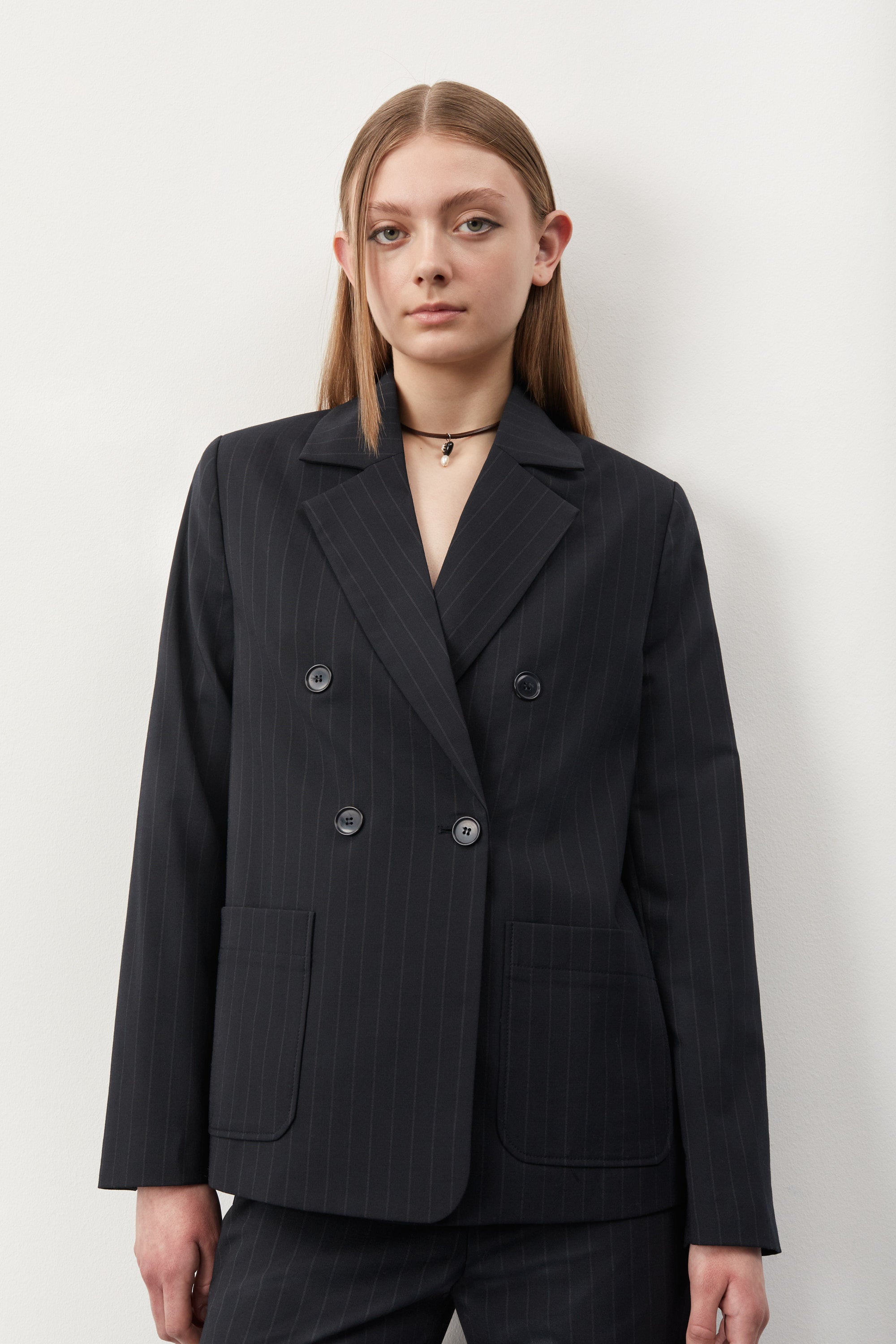 nué notes Belma Blazer - Navy Outerwear NAVY