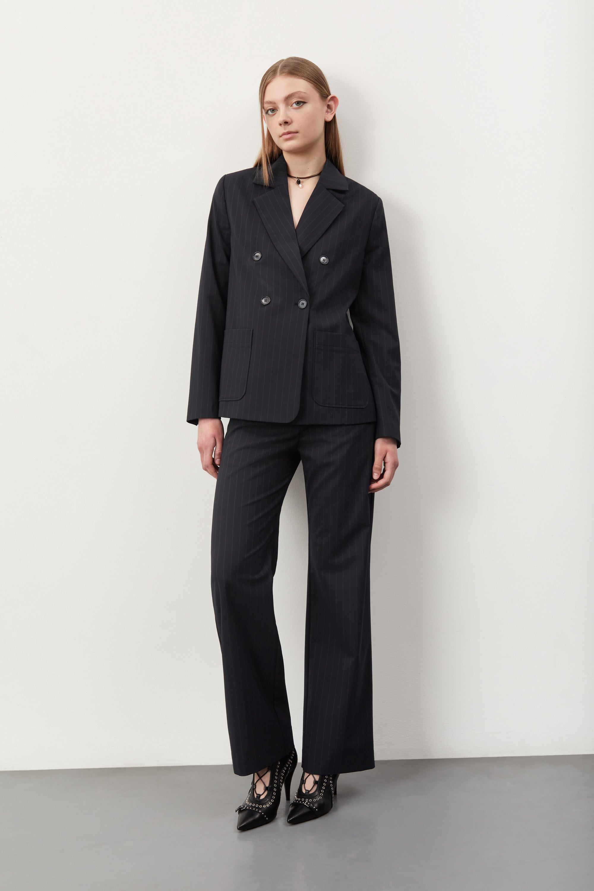 nué notes Belma Blazer - Navy Outerwear NAVY