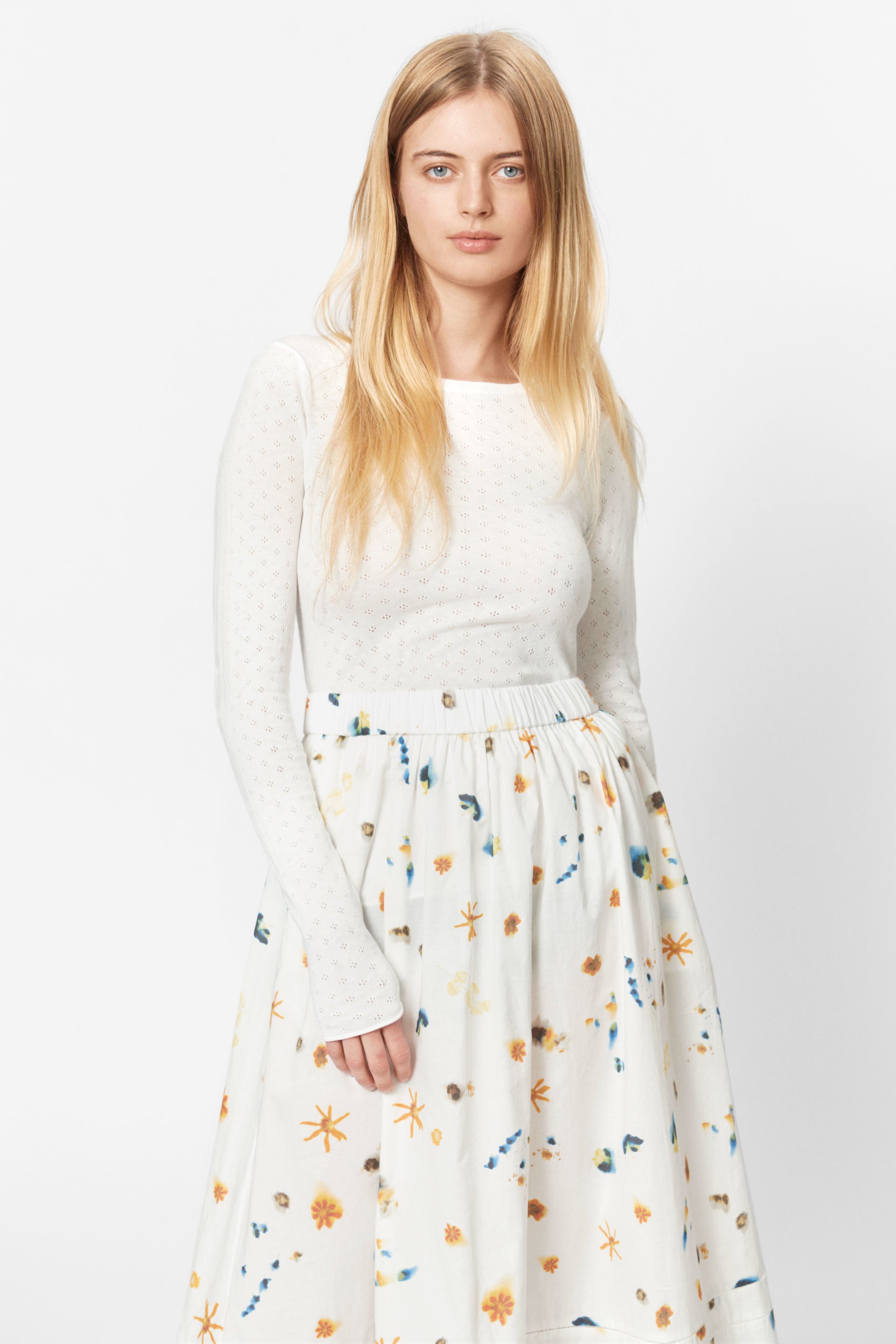 nué notes Bowie Skirt SHORTS & SKIRTS 103 Yellow Cream