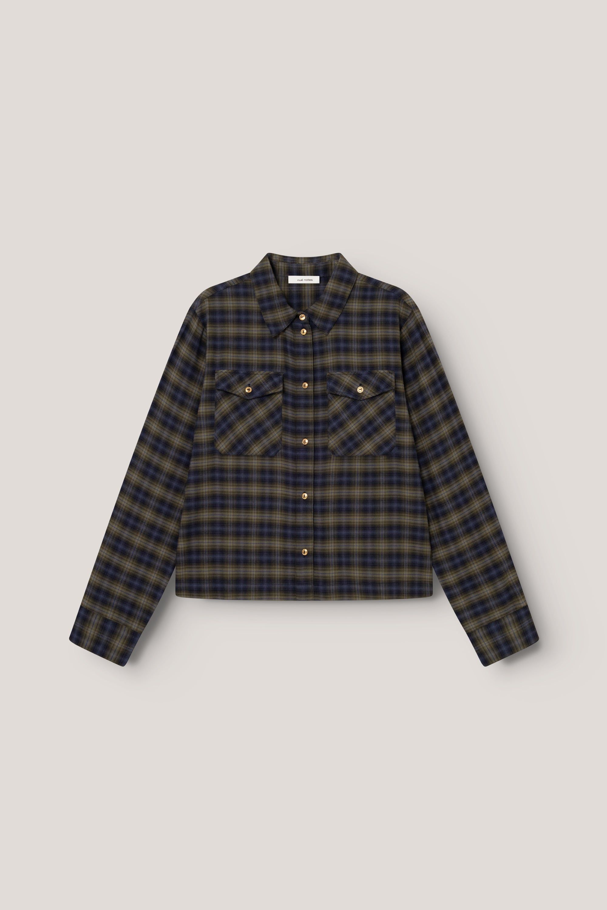 nué notes Brossard Shirt Shirt 943 Green Check