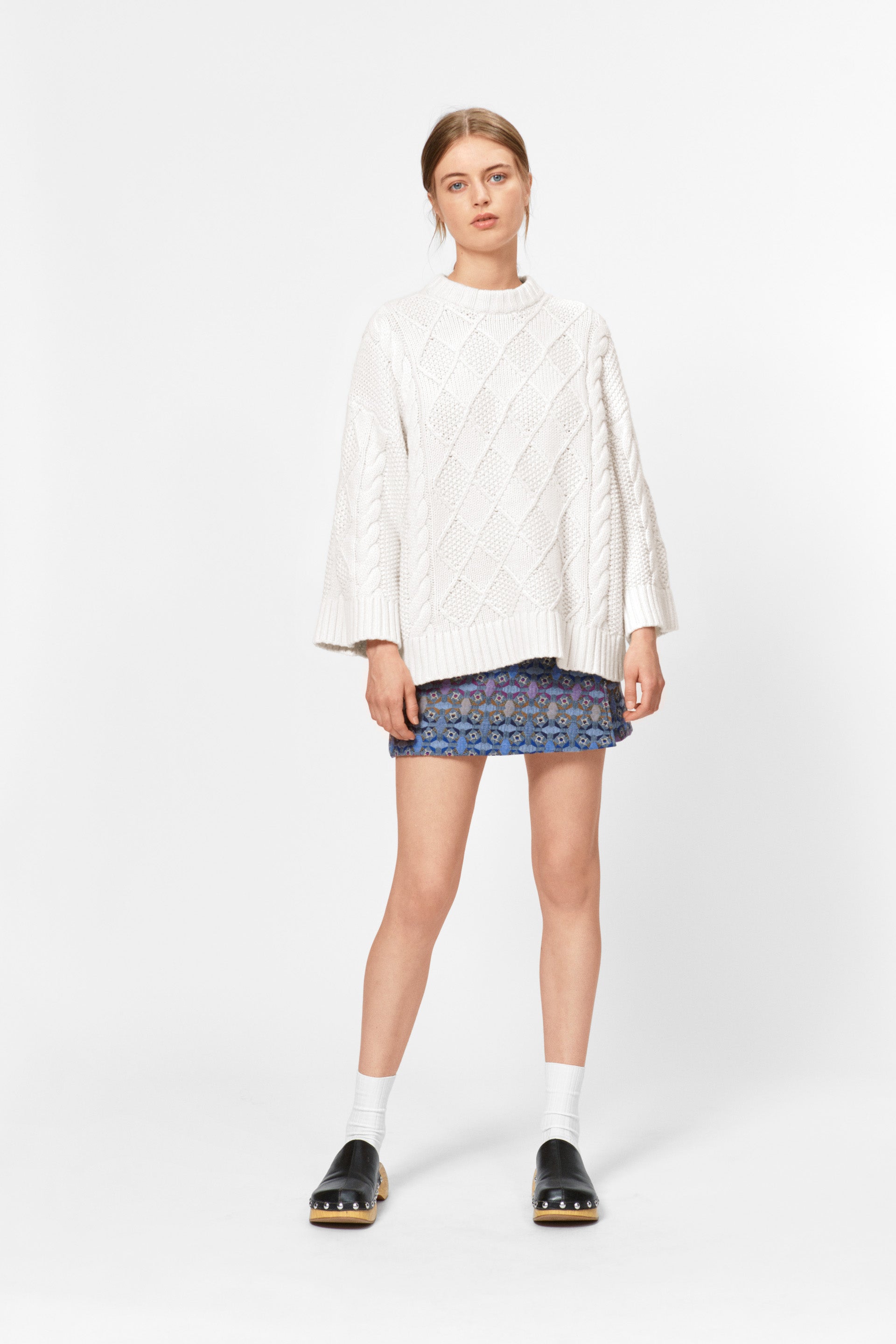 nué notes Charlie Knit Knitwear 007 Egret