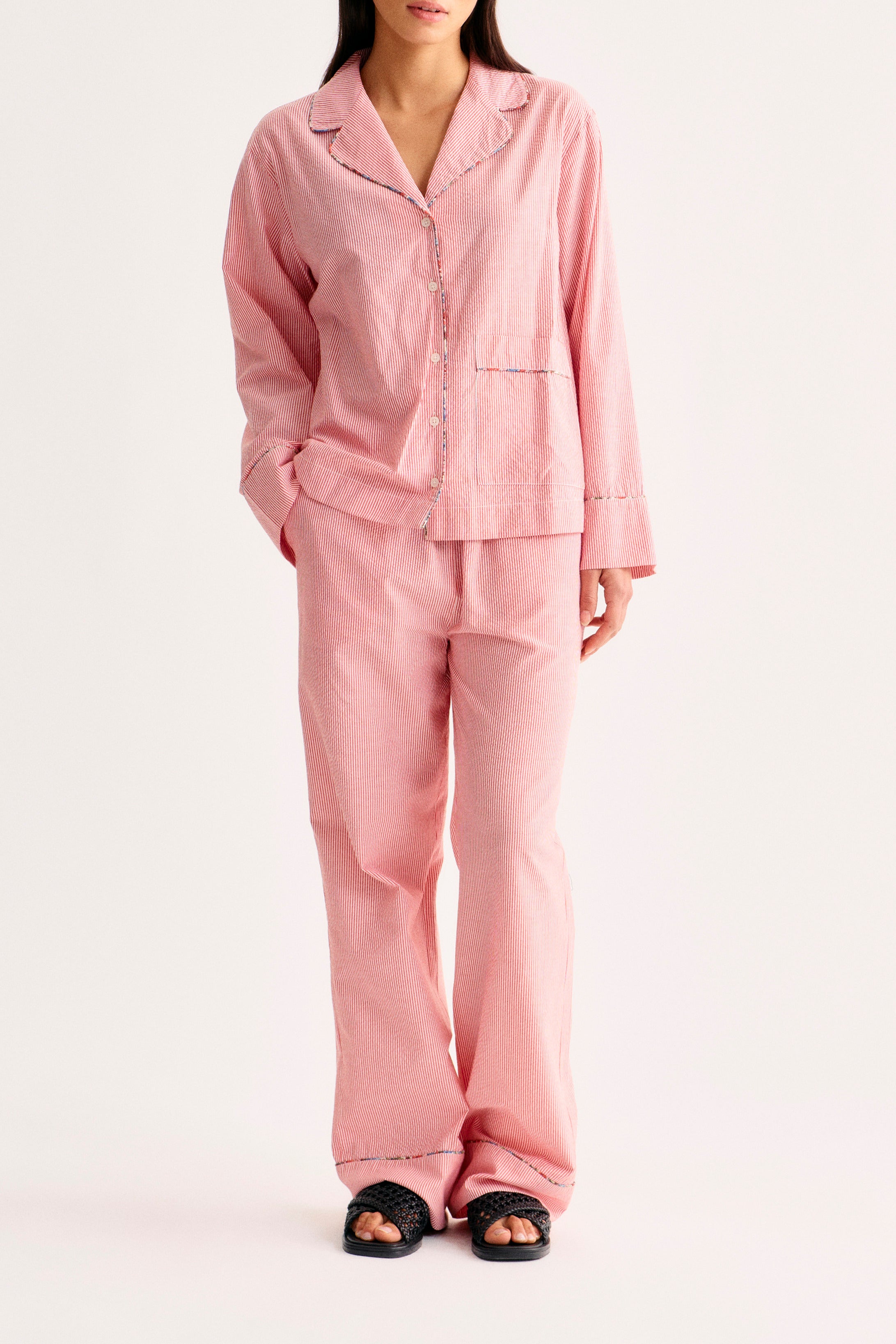 nué notes Clearlake Pants Pants 381 Red Stripe