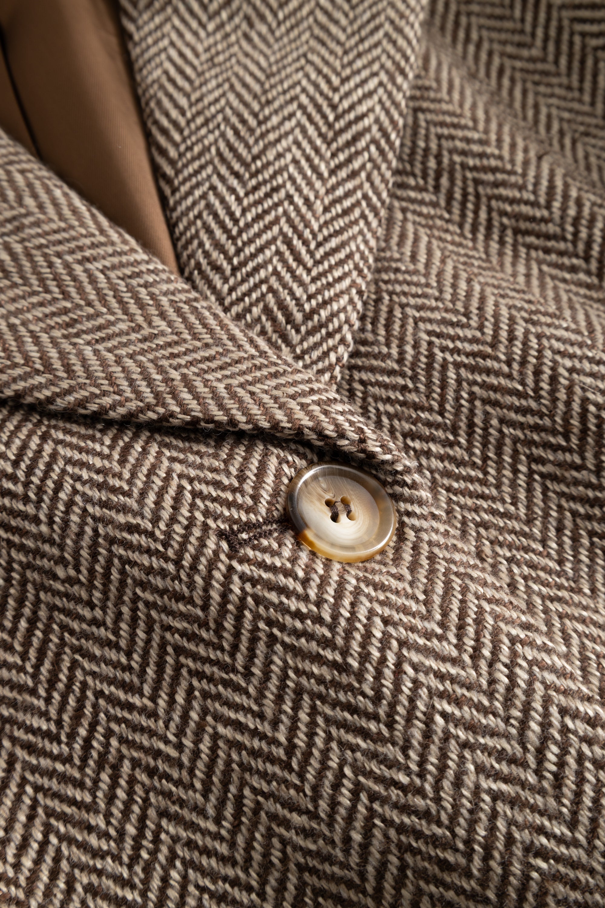 nué notes Clermont Blazer Blazer 747 Brown Herringbone