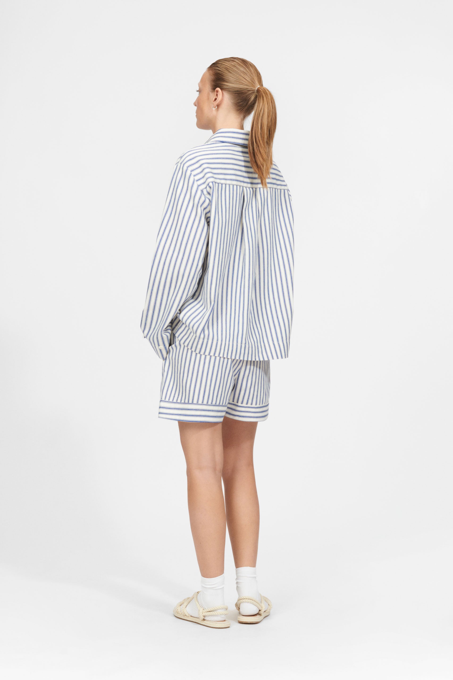 nué notes Clovis Shirt SHIRTS 535 Navy Stripe