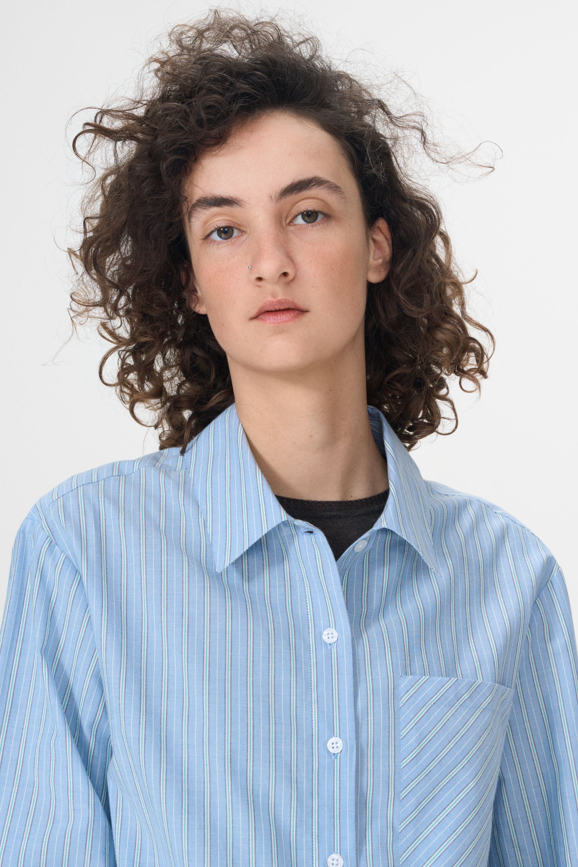 nué notes Clovis Shirt Shirts 480 Smoke Blue