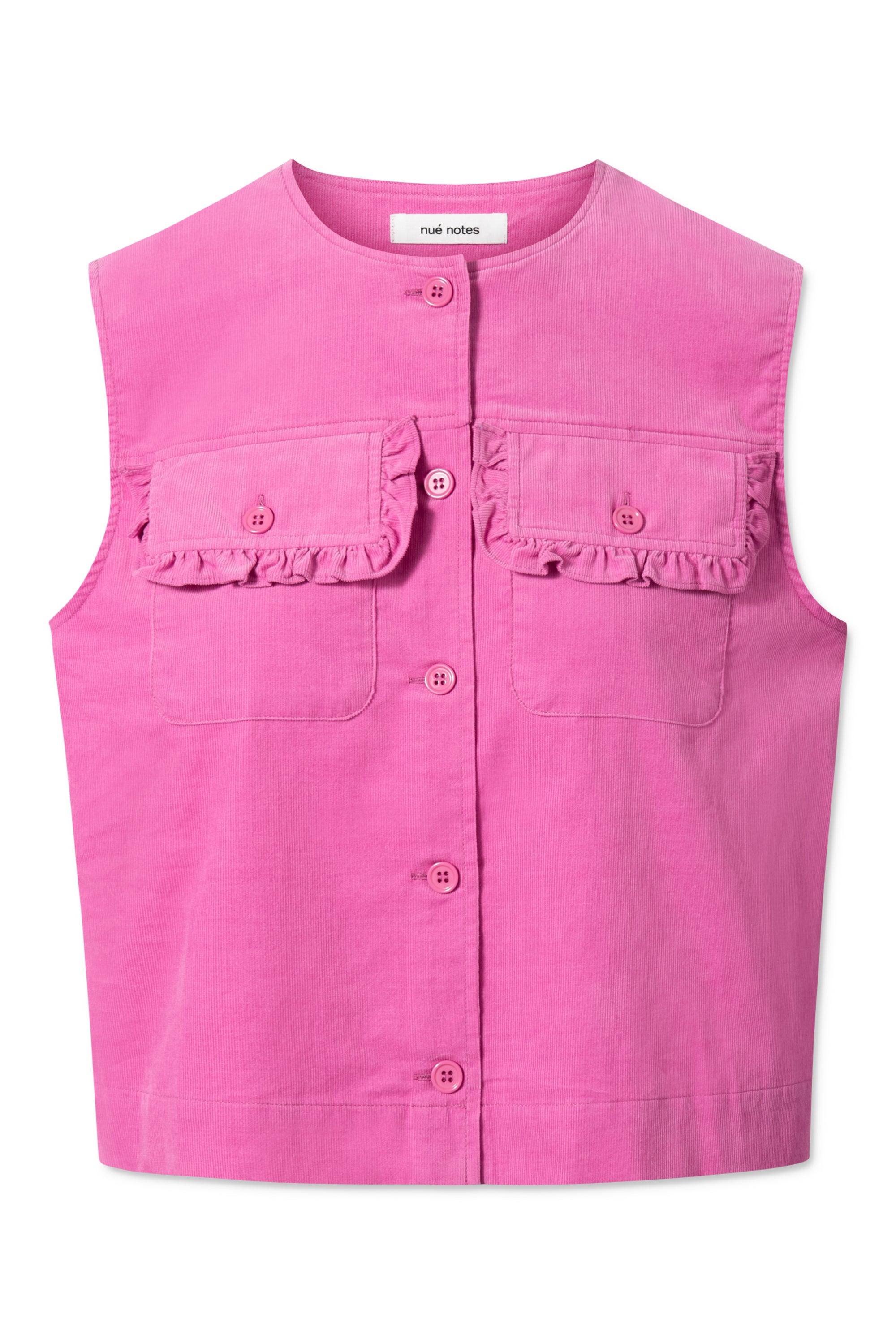 nué notes Crister Vest - Pink Lady Vest 323 Pink Lady