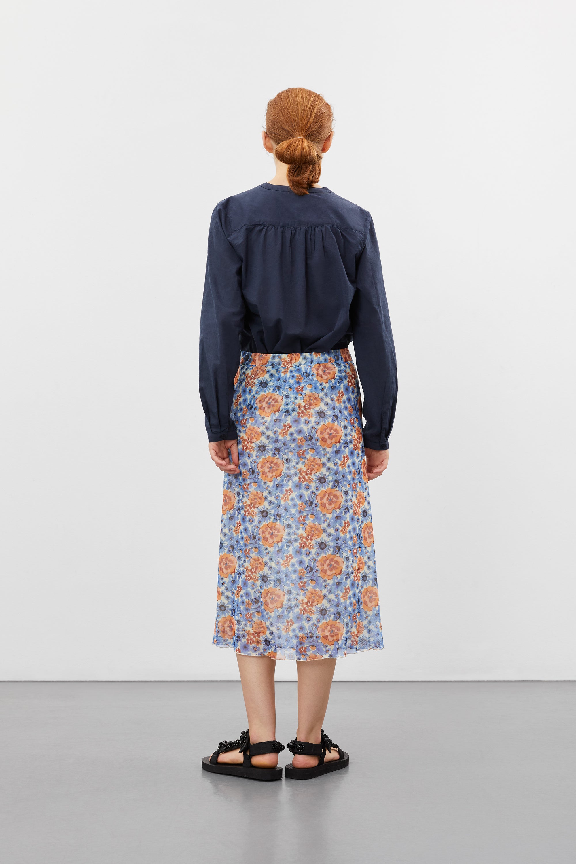 nué notes Cullen Skirt - Mid Blue SKIRTS 481 Mid Blue