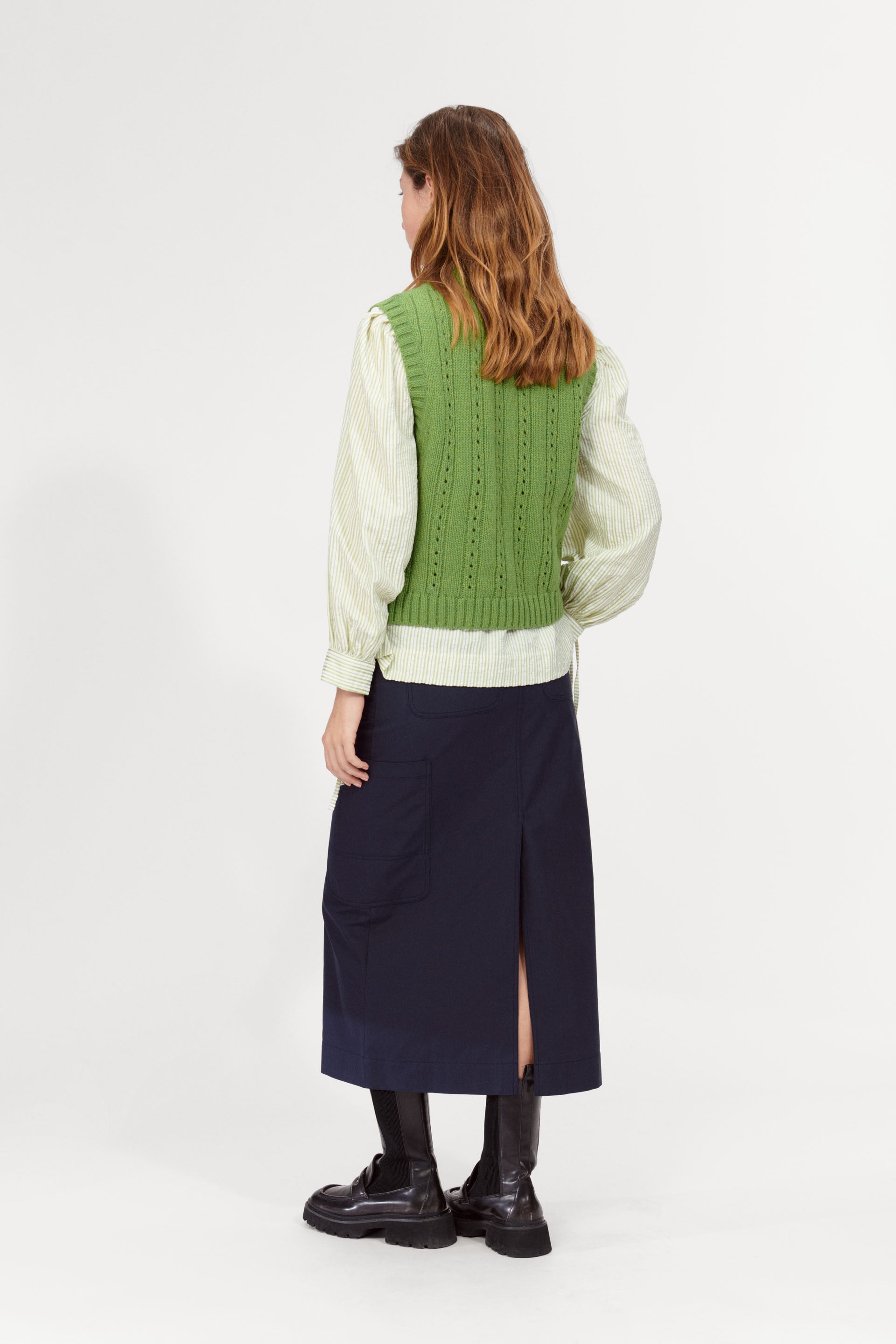nué notes Darwin Vest Knitwear 690 Fresh Green