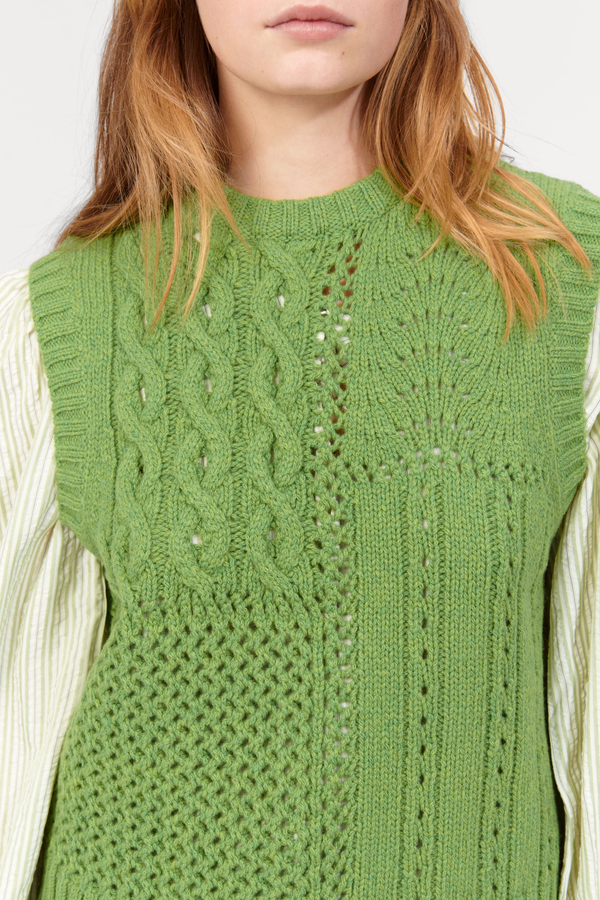 nué notes Darwin Vest Knitwear 690 Fresh Green