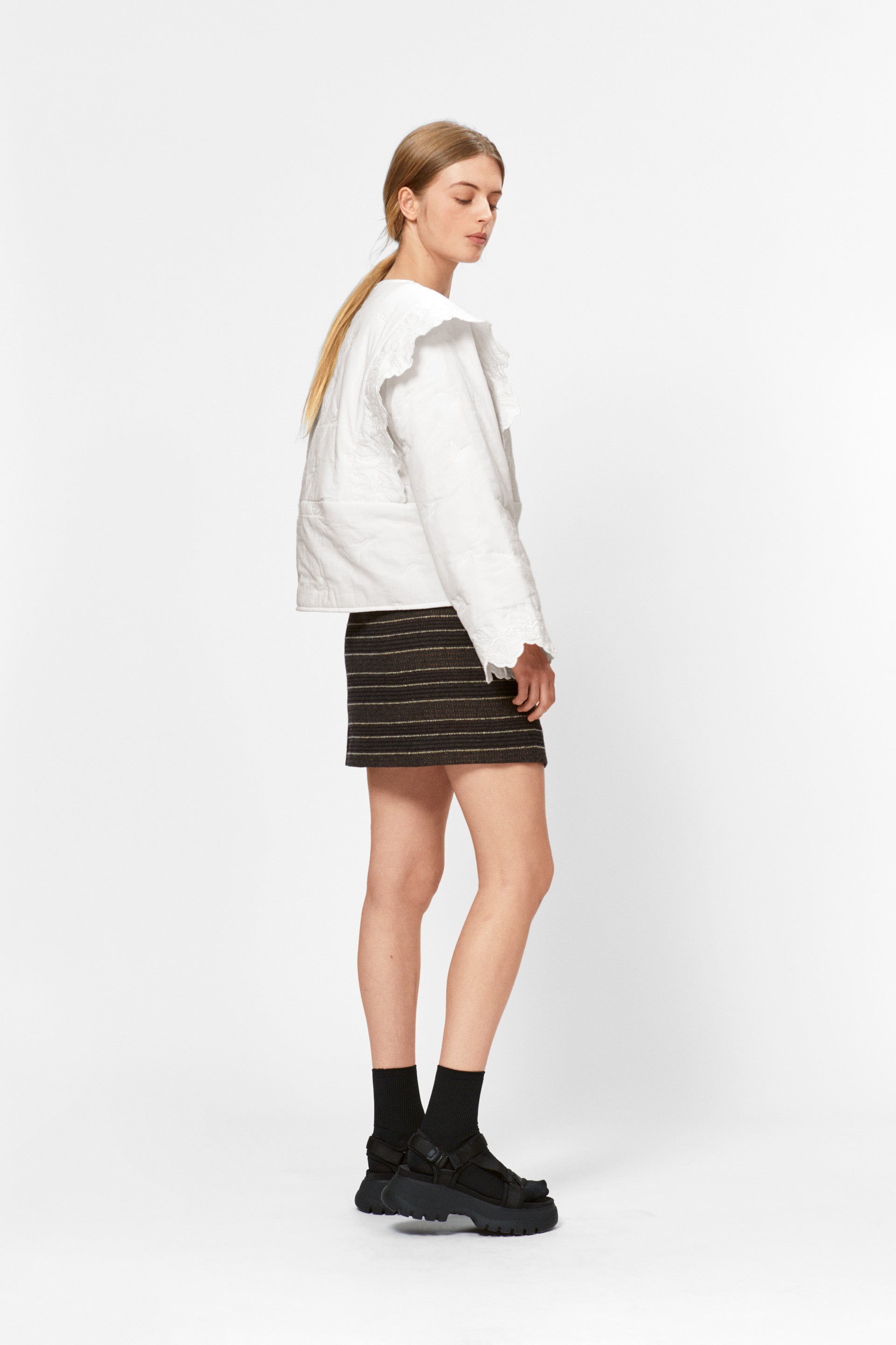 nué notes Earl Jacket Outerwear 007 Egret