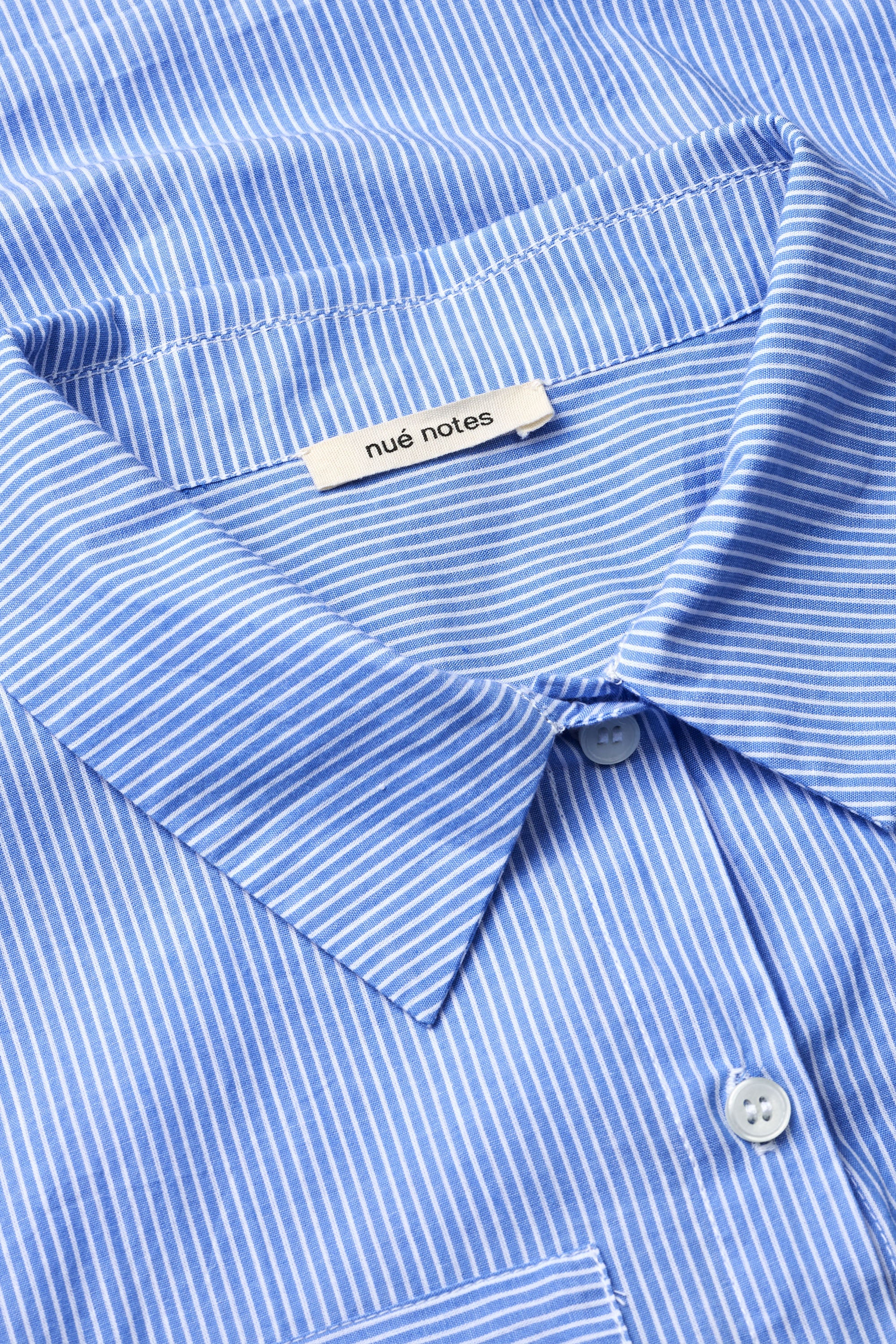 nué notes Eibar Shirt Shirt 575 Blue Stripe Mix