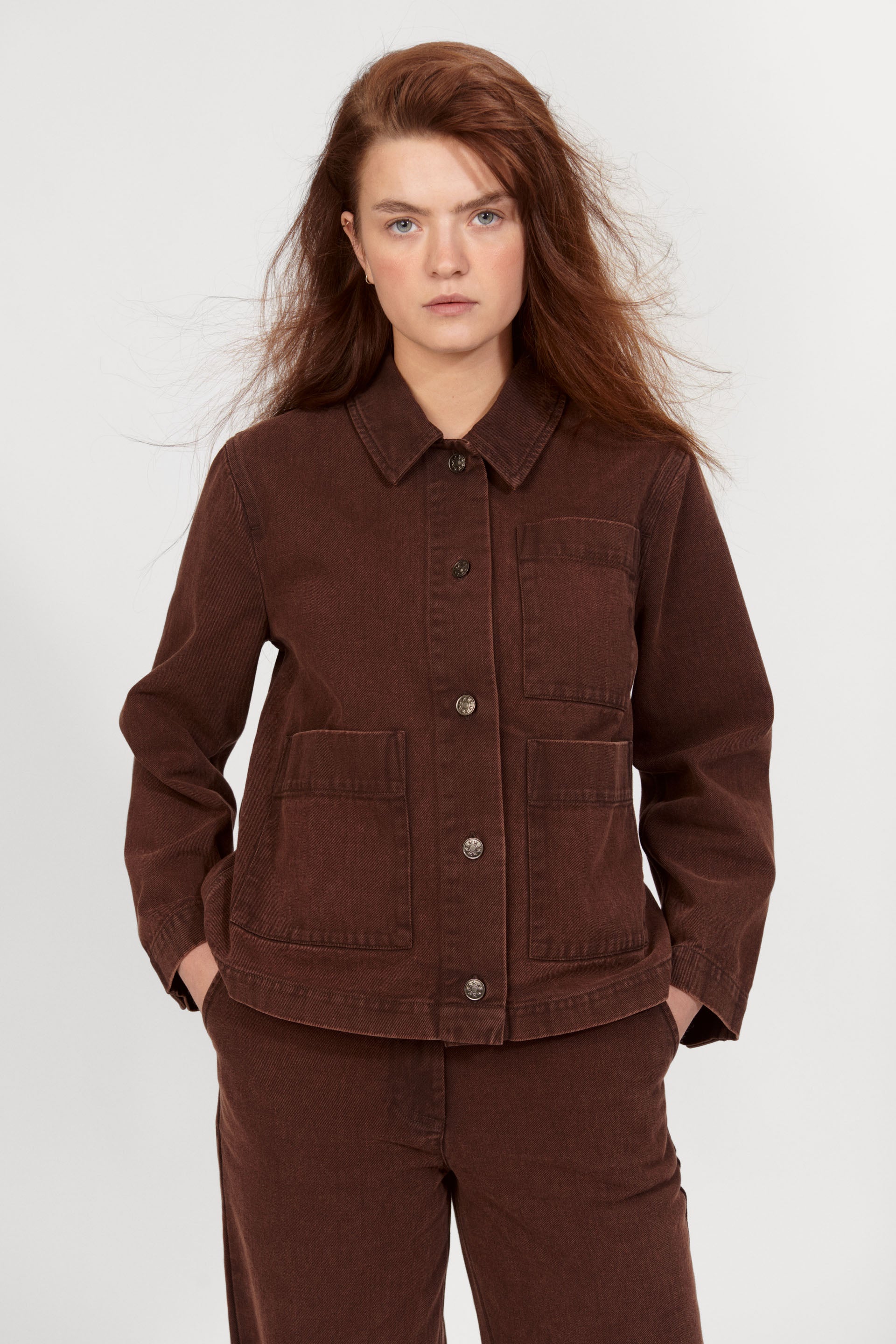 nué notes Enzo Jacket Outerwear 755 Coffee Bean