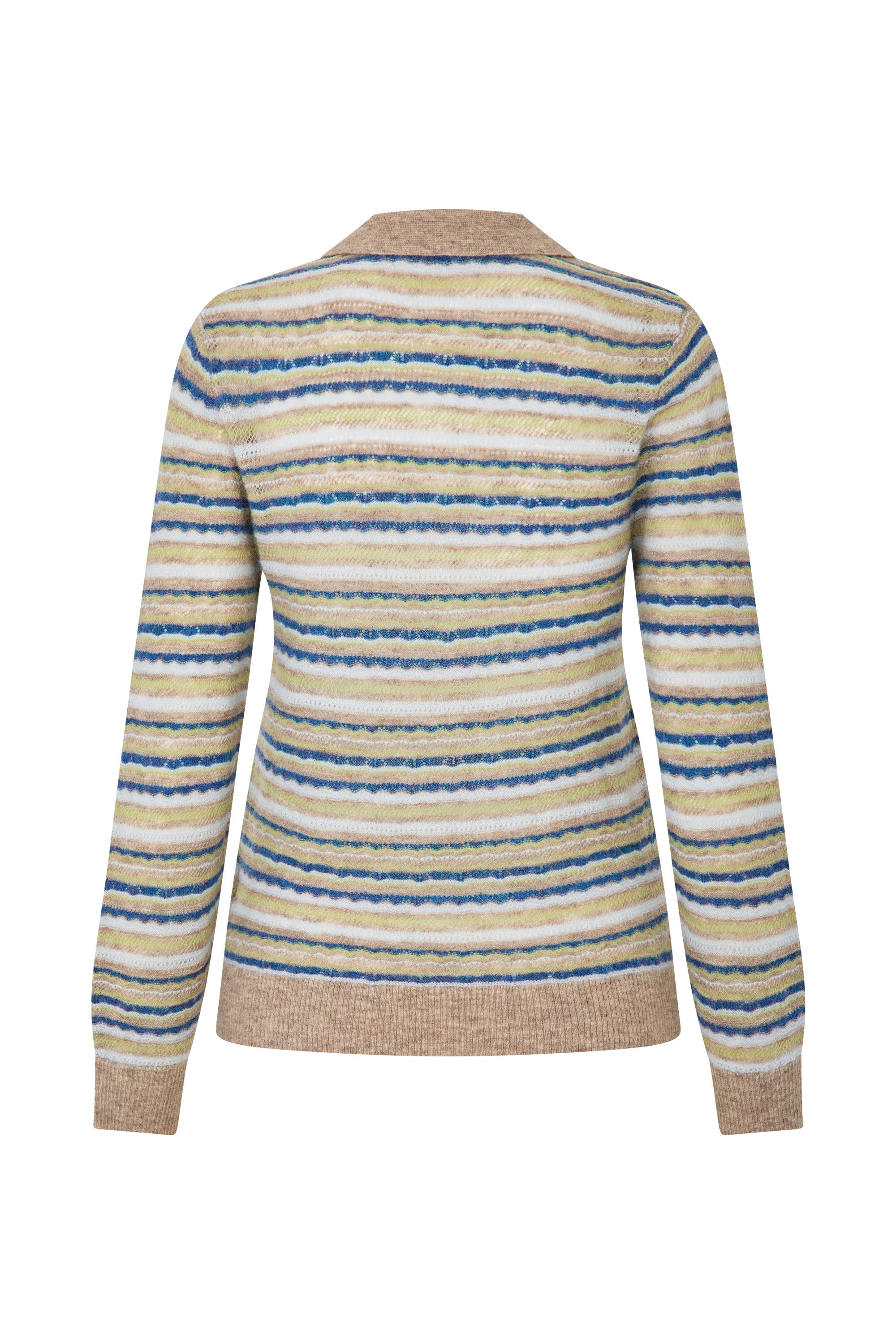 nué notes Falkirk Poloshirt Knitwear 972 Denim Stripe