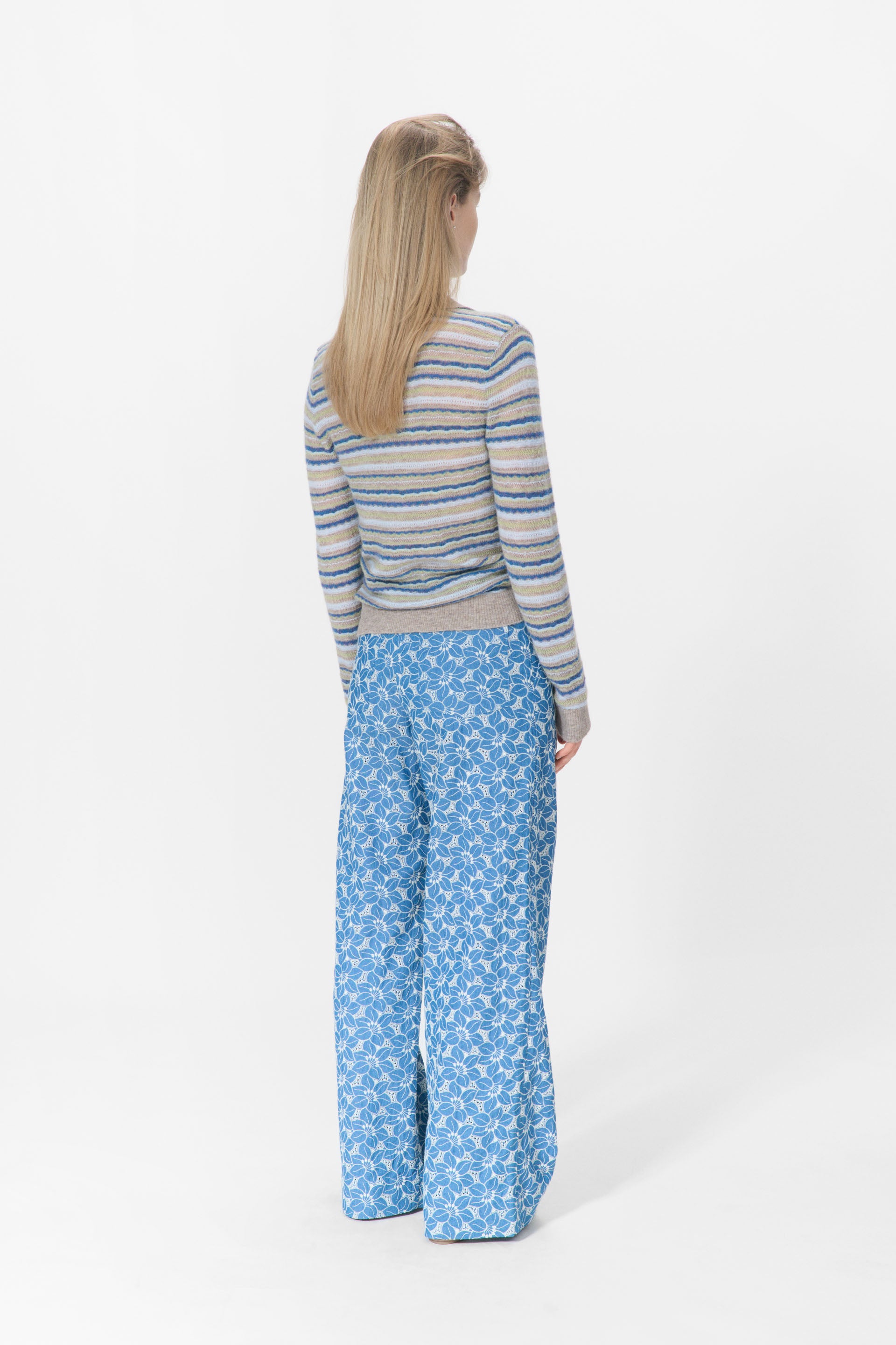 nué notes Falkirk Poloshirt Knitwear 972 Denim Stripe