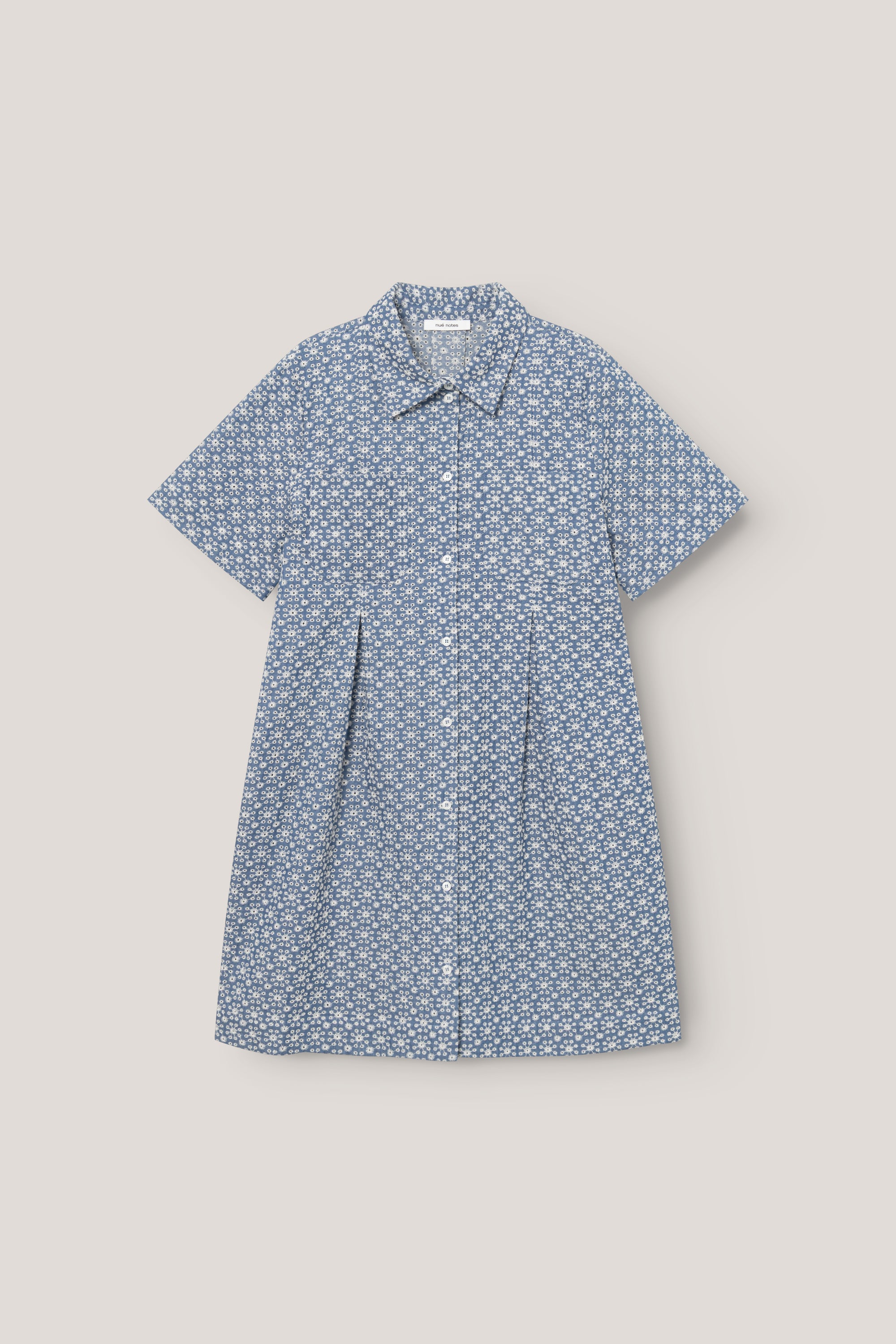 nué notes Florence Dress Dresses 565 White Flower Denim