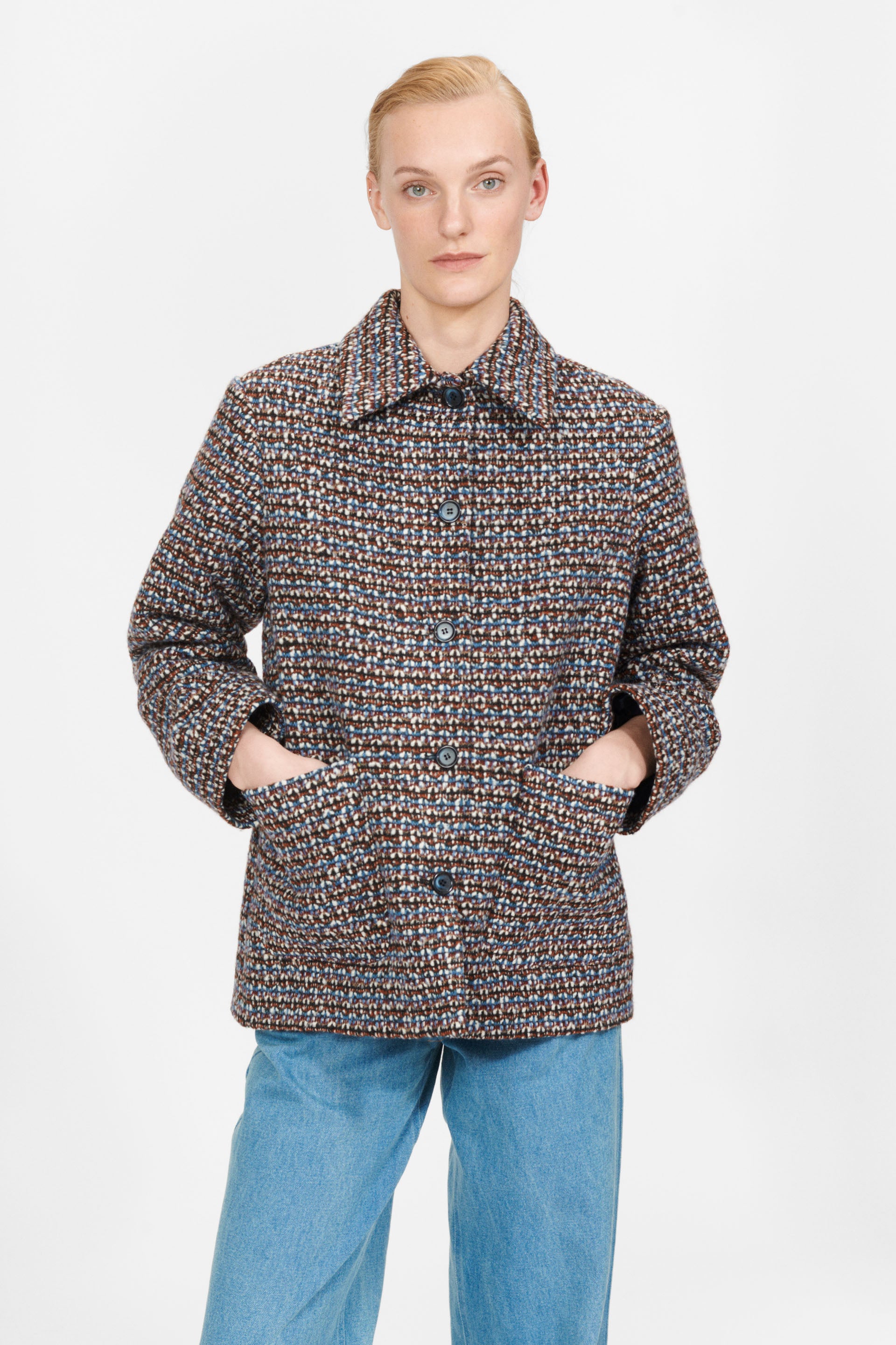 nué notes Glasgow Jacket Jacket 959 Tricolore Wool