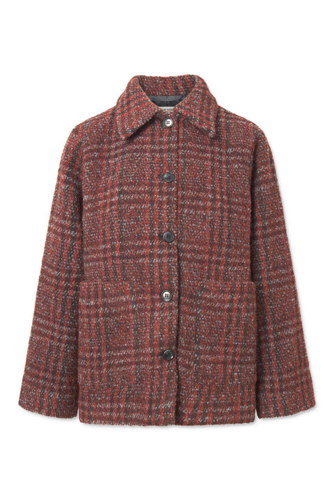 nué notes Glasgow Jacket Outerwear 544 Red Blue Check