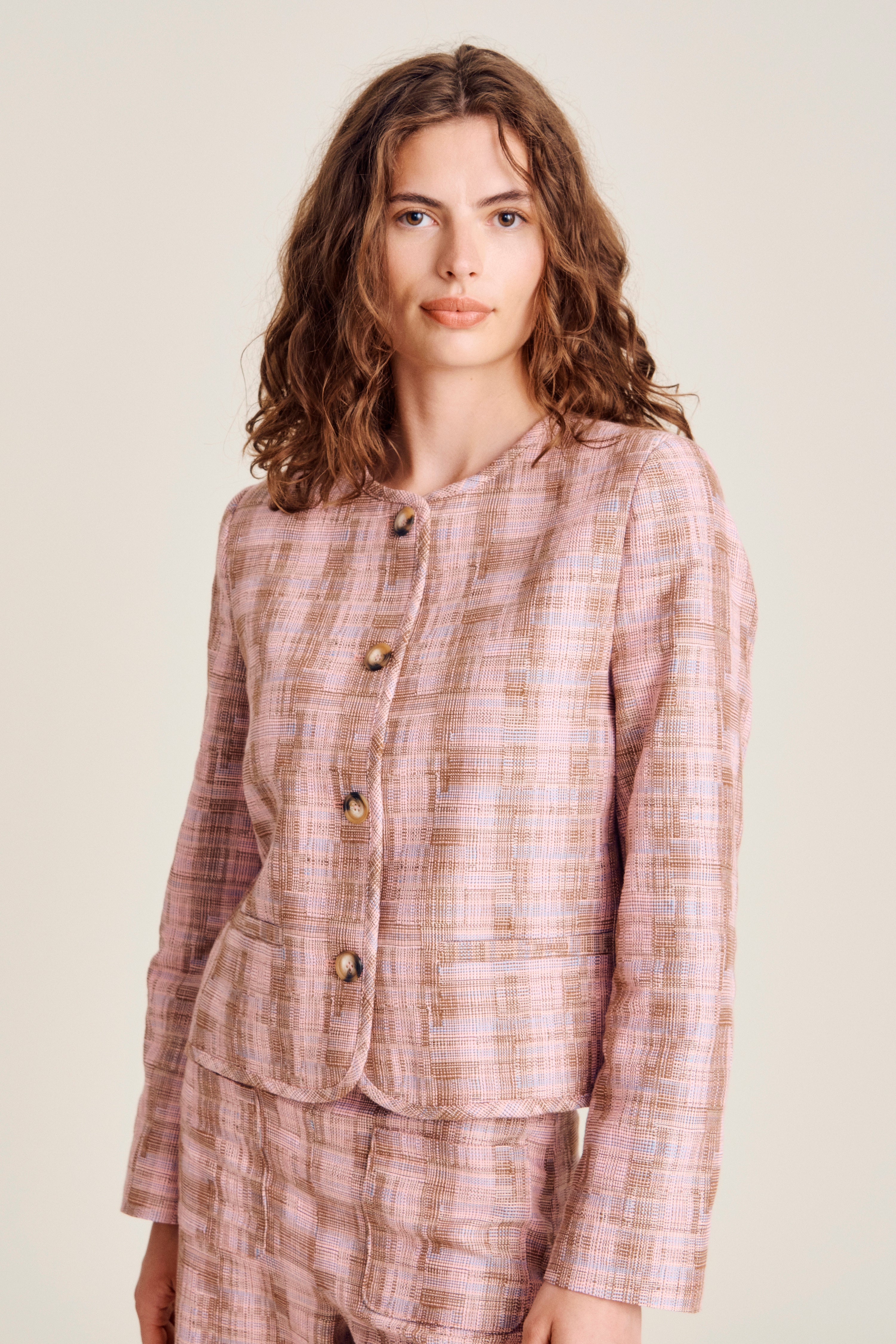 nué notes Greenport Jacket Jackets 763 Rose Tan Weave