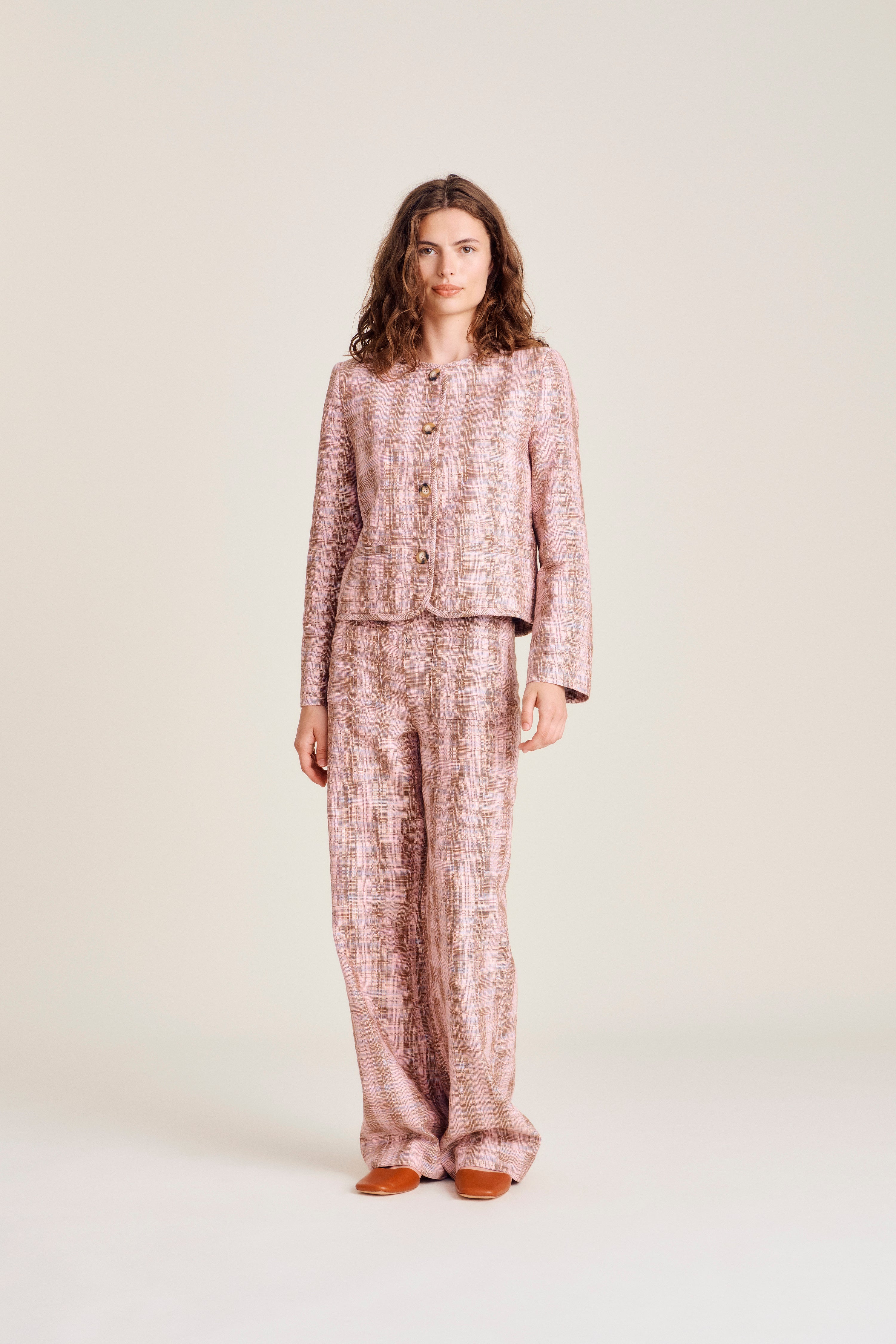 nué notes Greenport Jacket Jackets 763 Rose Tan Weave