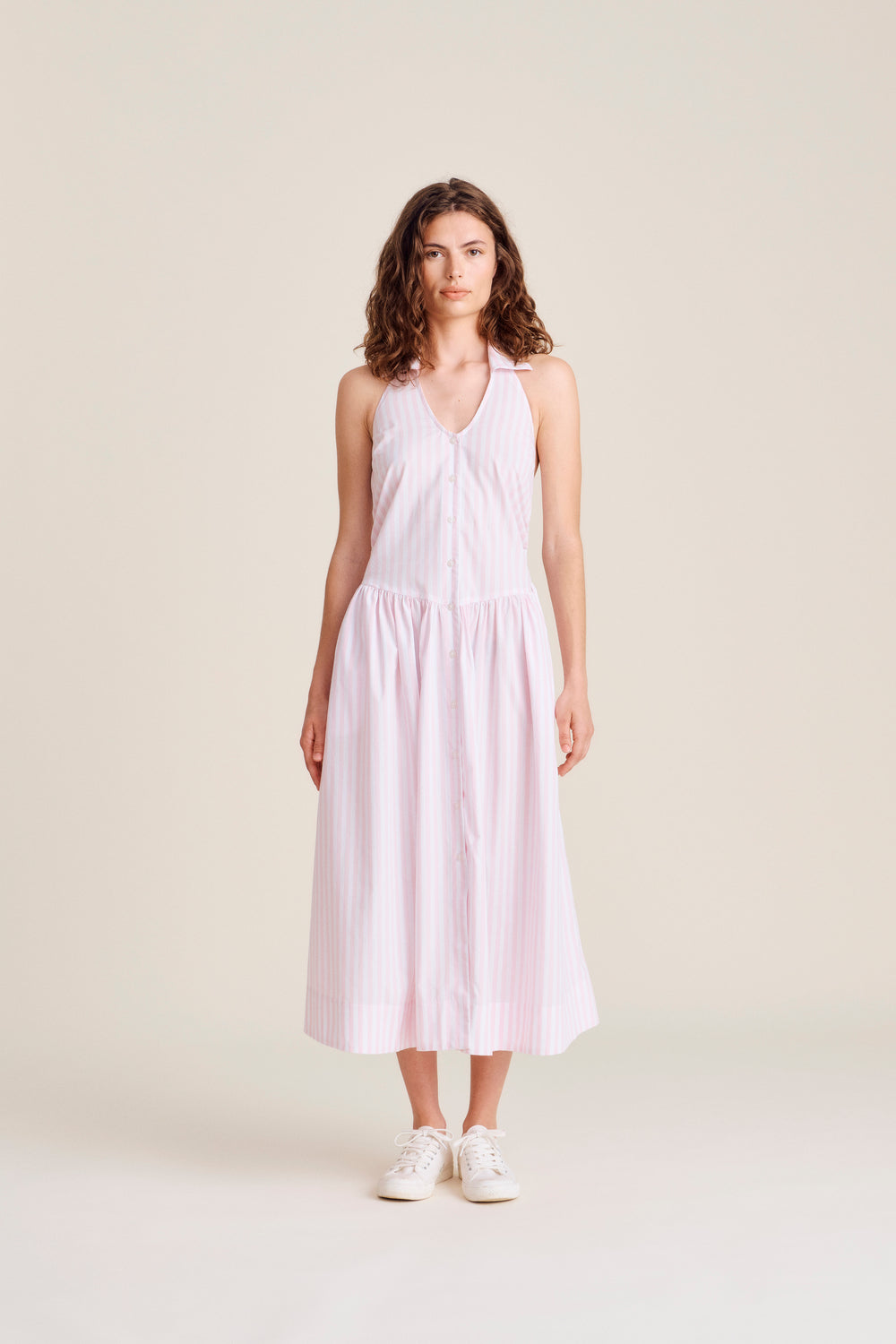 Guanta Dress - Pink Stripe